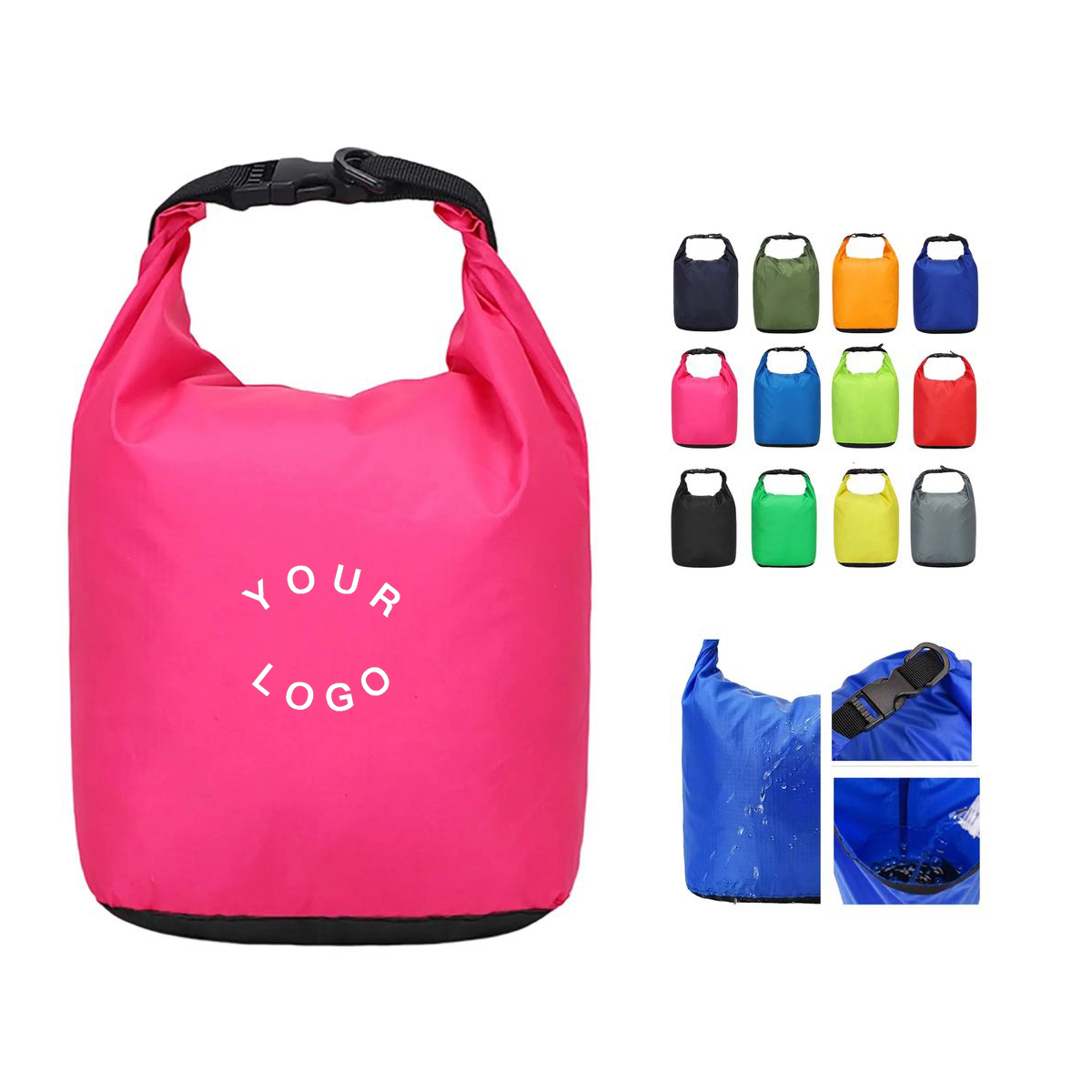 Waterproof PVC Dry Bag with Roll Top Closure 3