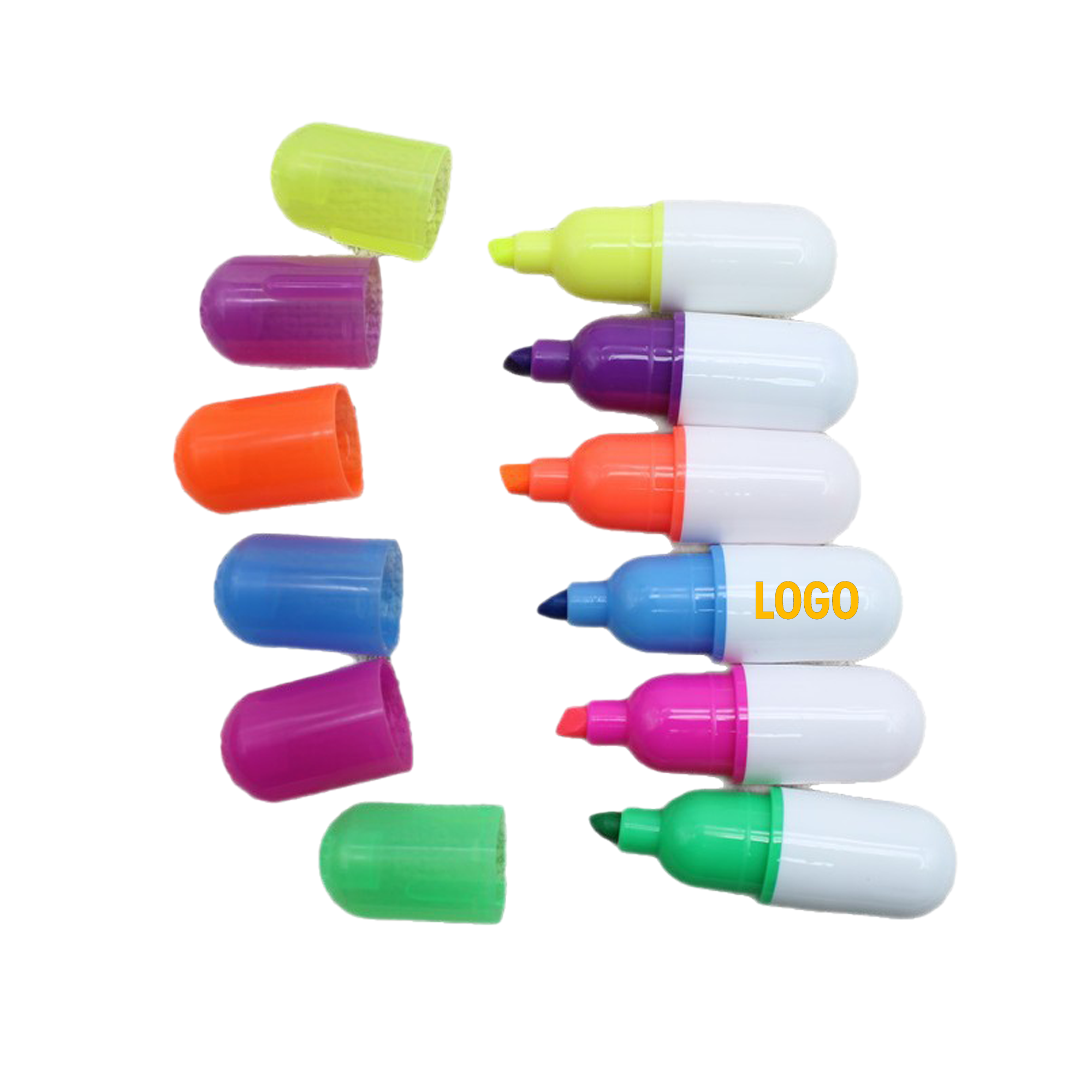 Capsule Shape Mini Highlighter Pen 2
