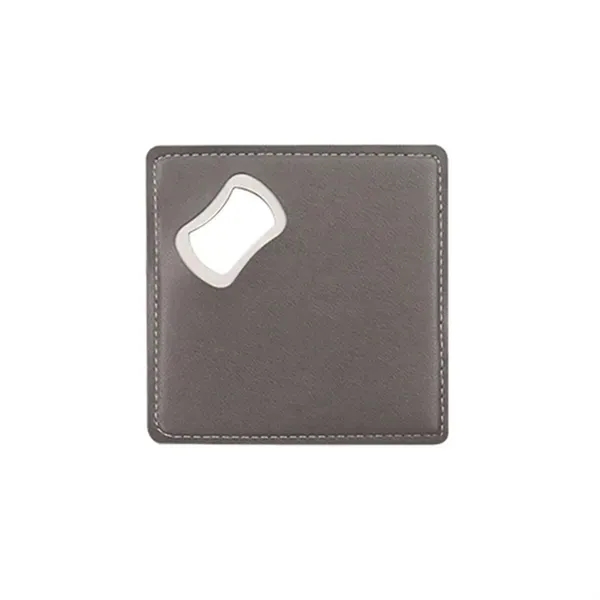 Leather Coaster Set with Bottle Opener 8