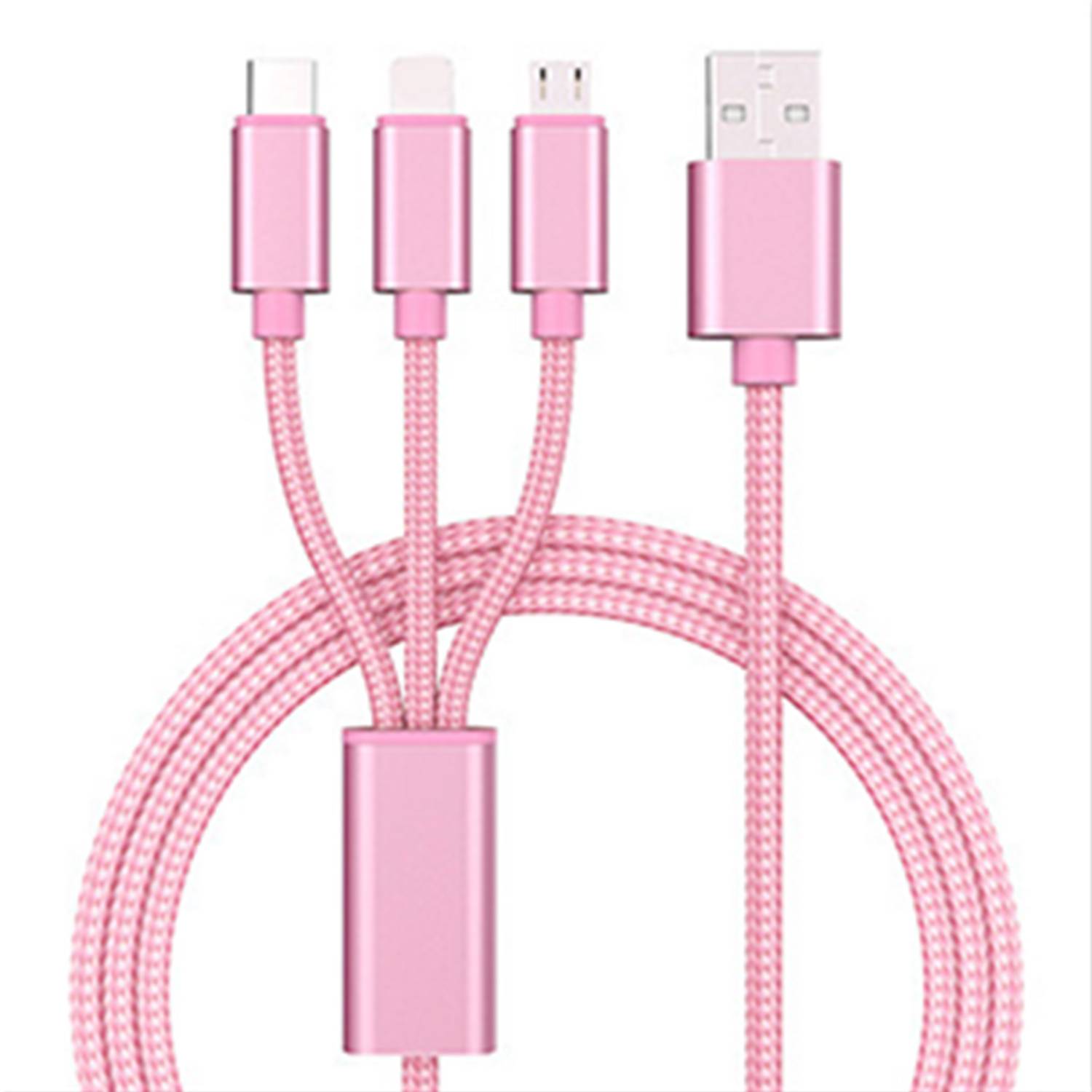 3 In 1 Nylon Braided Fast Charging Cable for All Devices 7