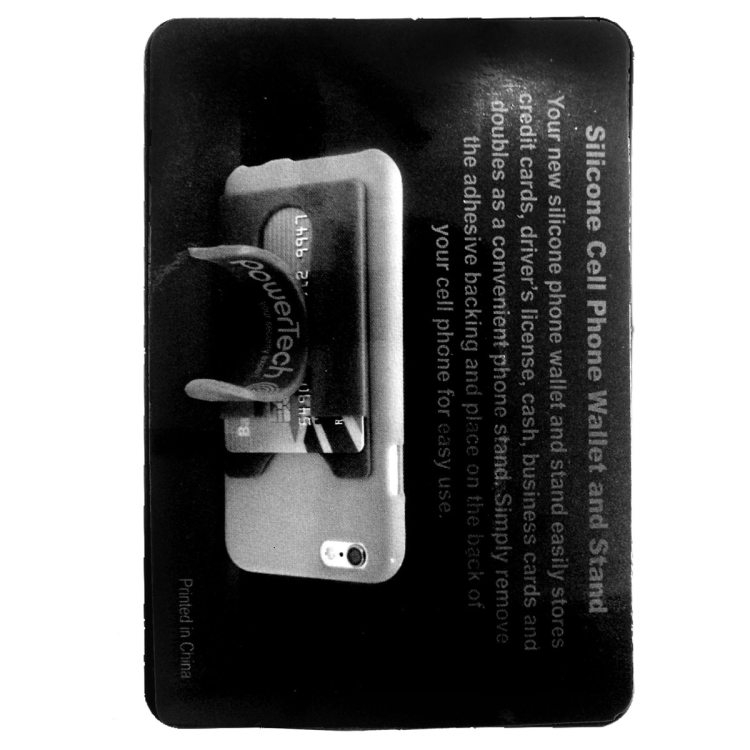 "Kickstart" Two Function Soft Silicone Cell Phone Kickstand & Wallet 4