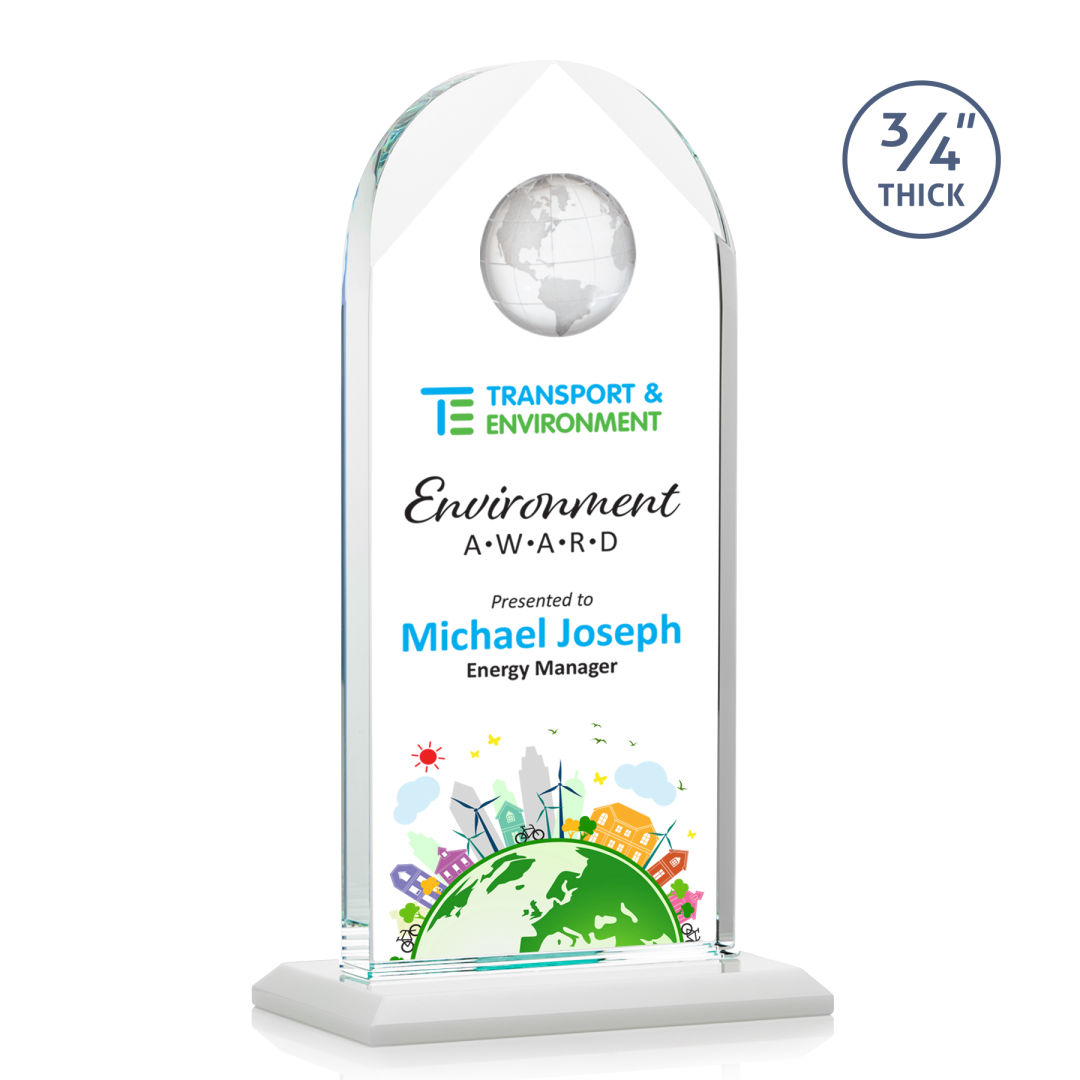Blake Globe VividPrint™ Award - White 3