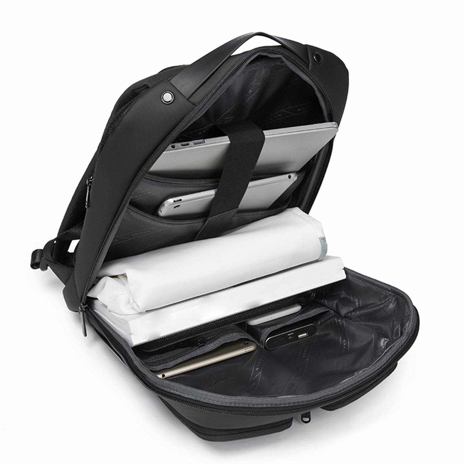 Nylon Waterproof Vackpack with USB Charging Port 4