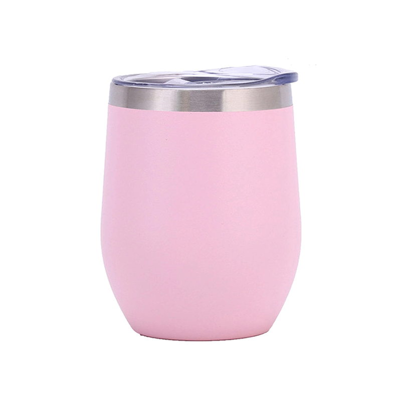 12oz Stainless Steel Wine Tumbler with Lid 2