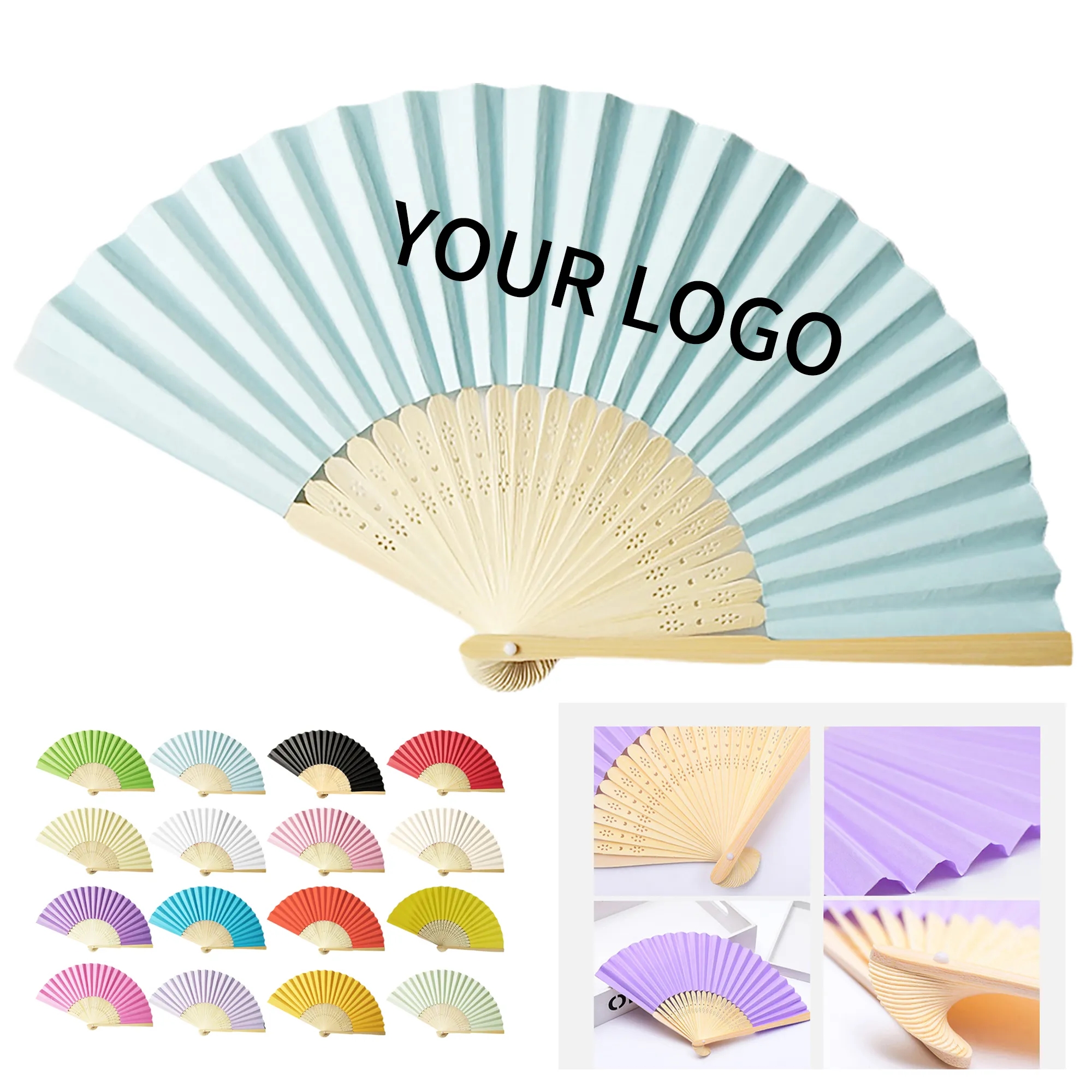Portable Paper Folding Hand Fan 8