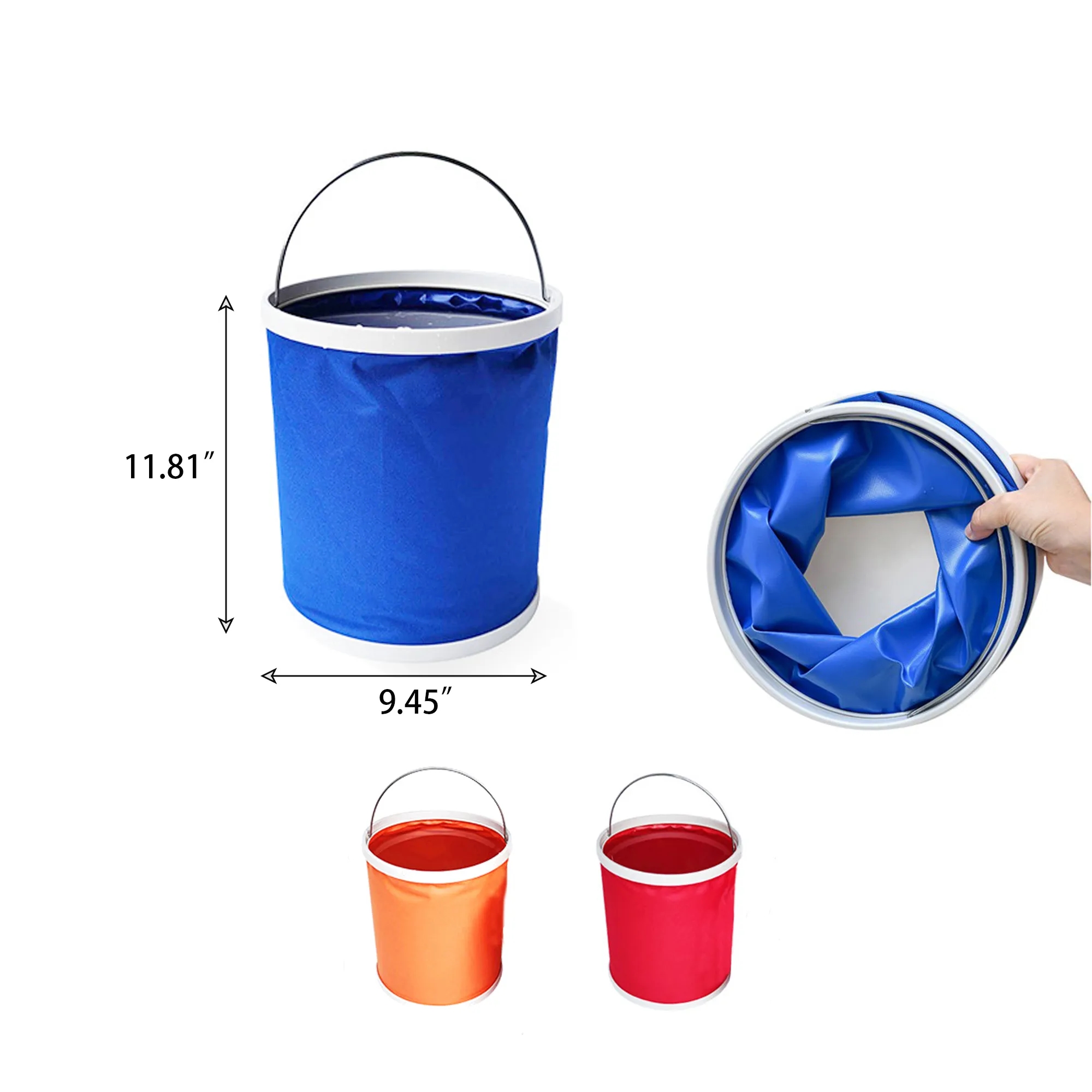 13L Foldable Outdoor Portable Car Water Bucket 2