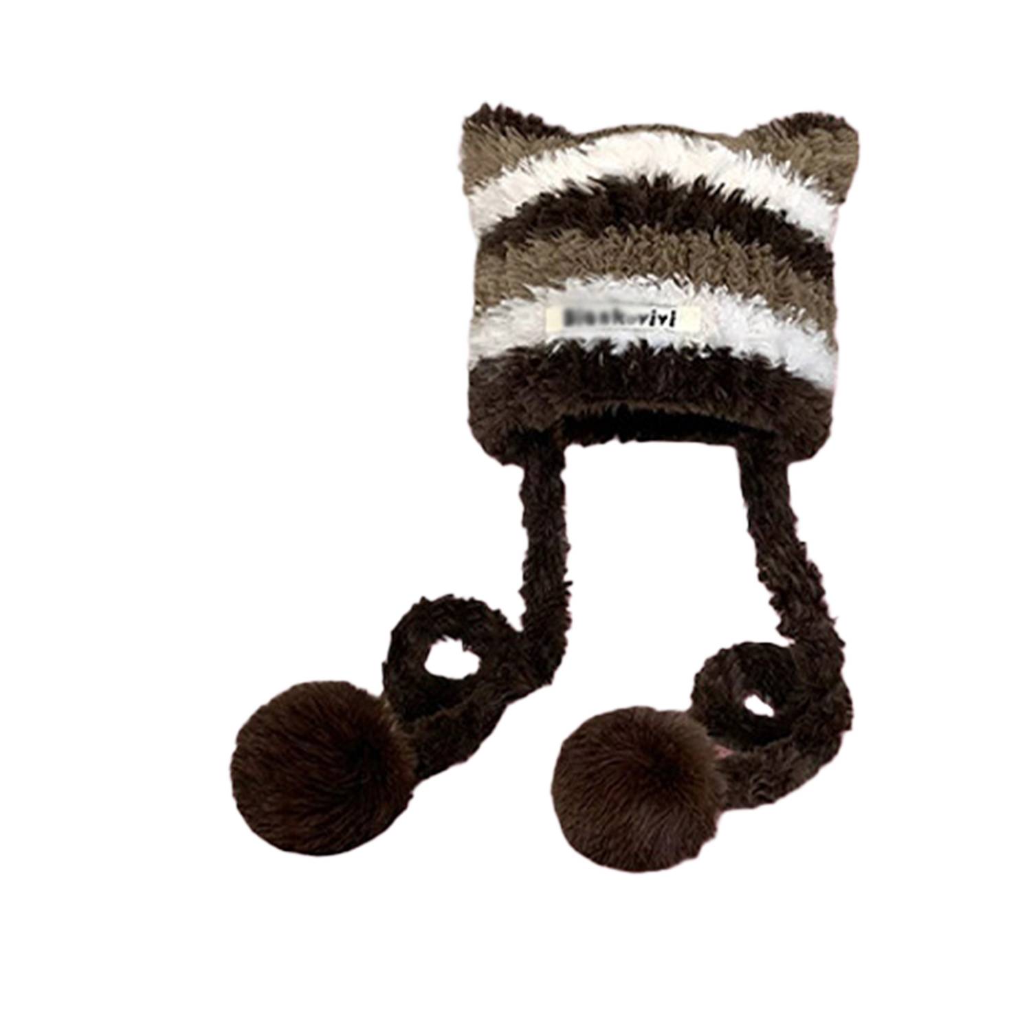 Winter Warm Cute Cat Ears Knitted Beanie Hat 6