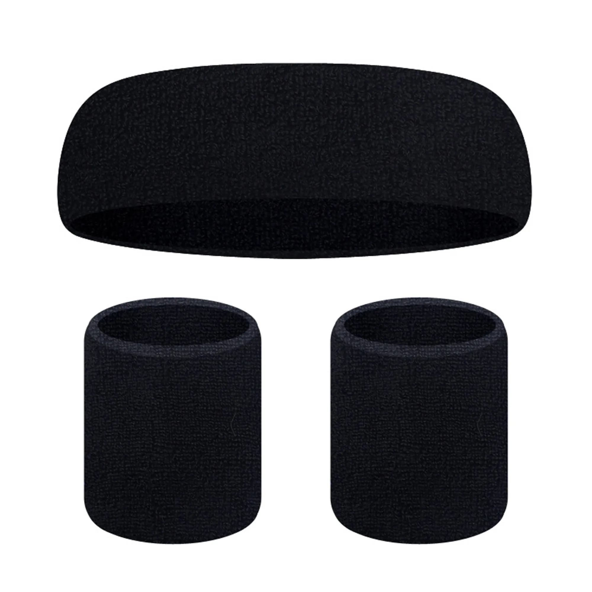 Cotton Towel Sweat Headband & Wristband Set 2