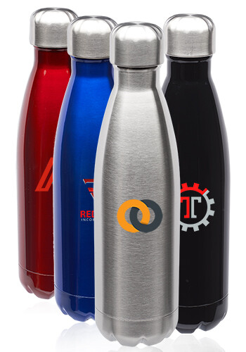 17oz Stainless Steel Levian Cola Shaped Bottles