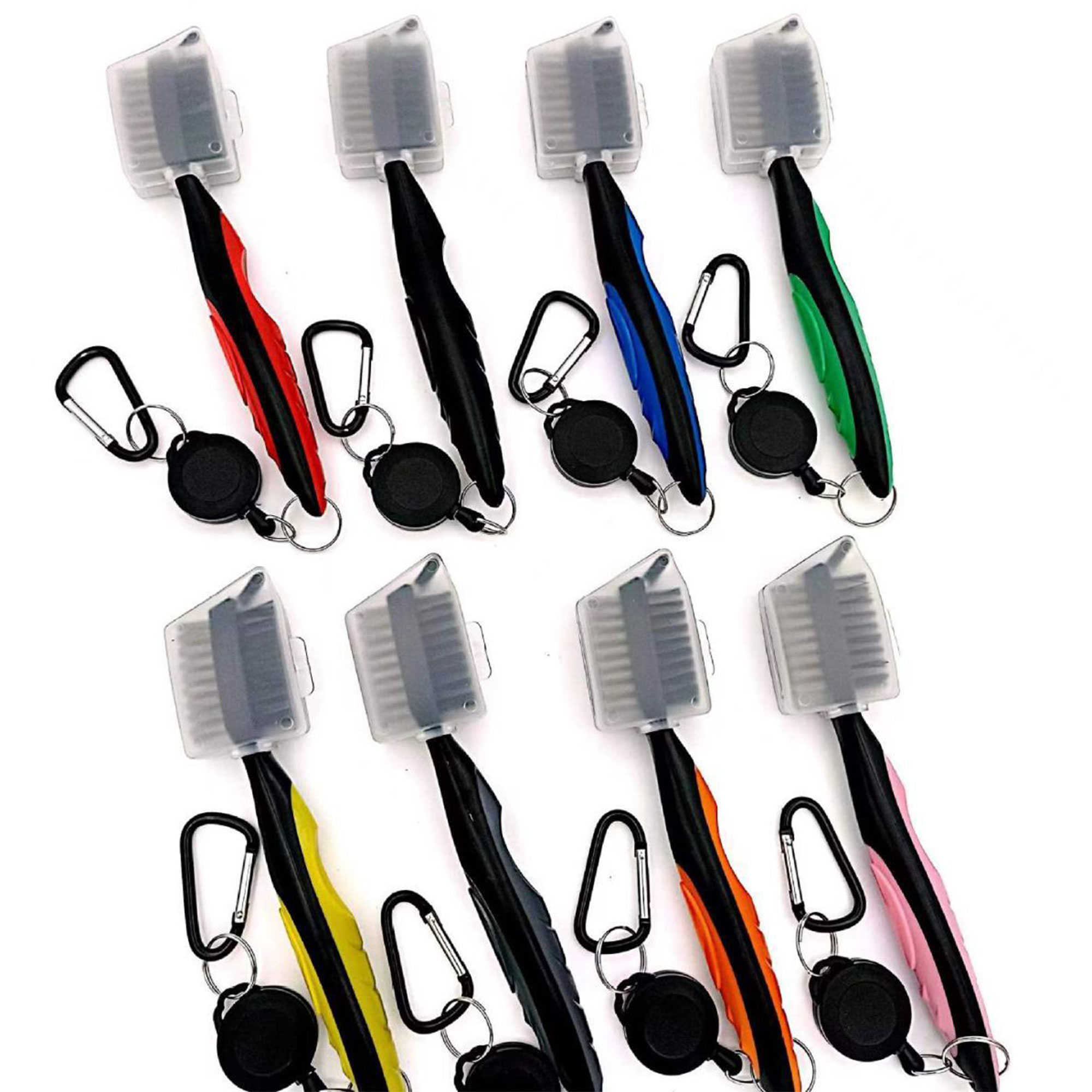 Dual-Sided Golf Club Cleaning Brush With Clip 4