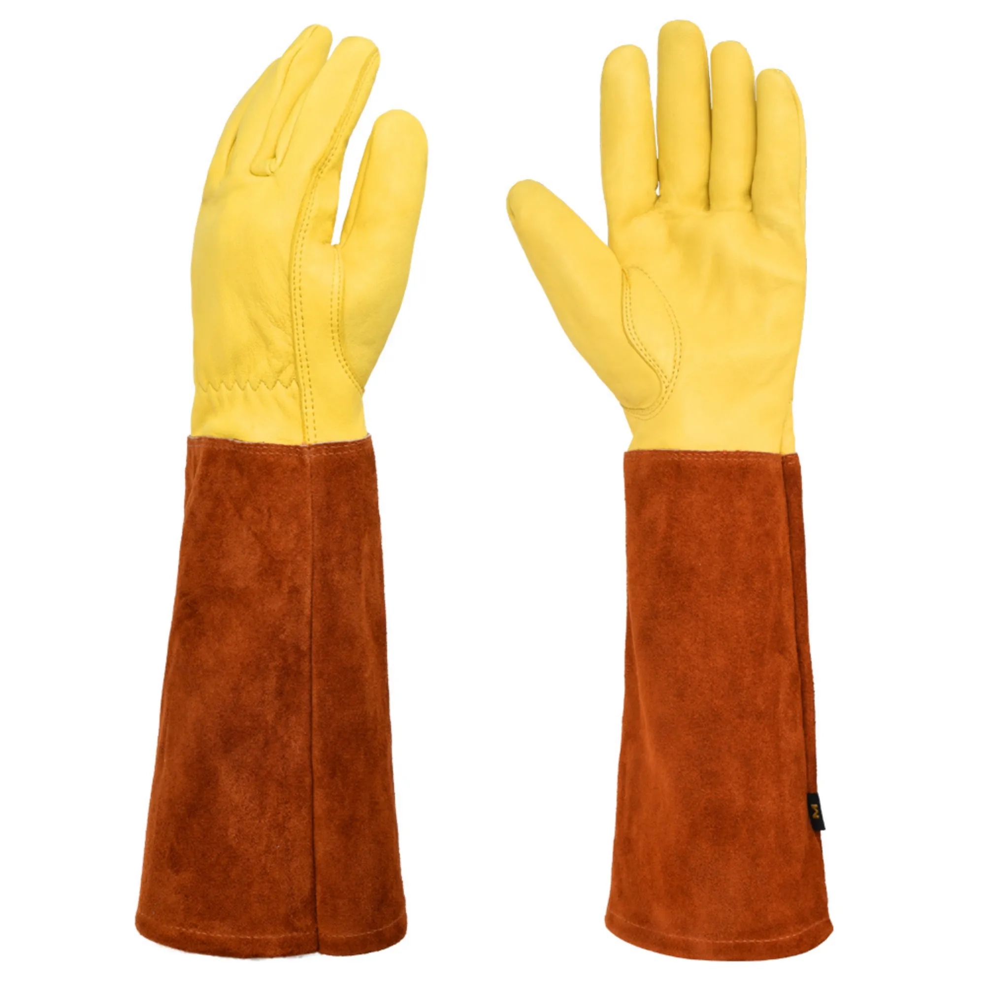 Long-Cuff Cowhide Protective Gloves 6
