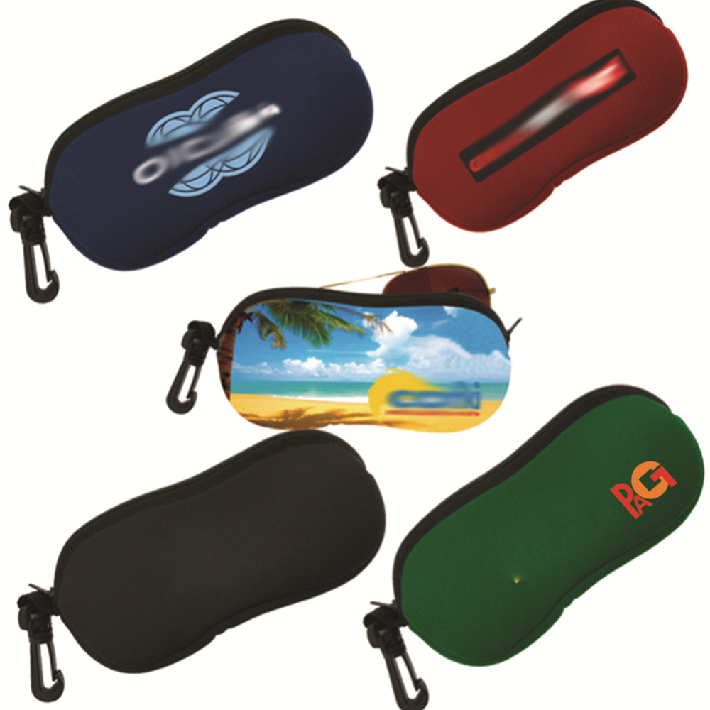 Neoprene Eye Glasses Case Holder With Clip 1