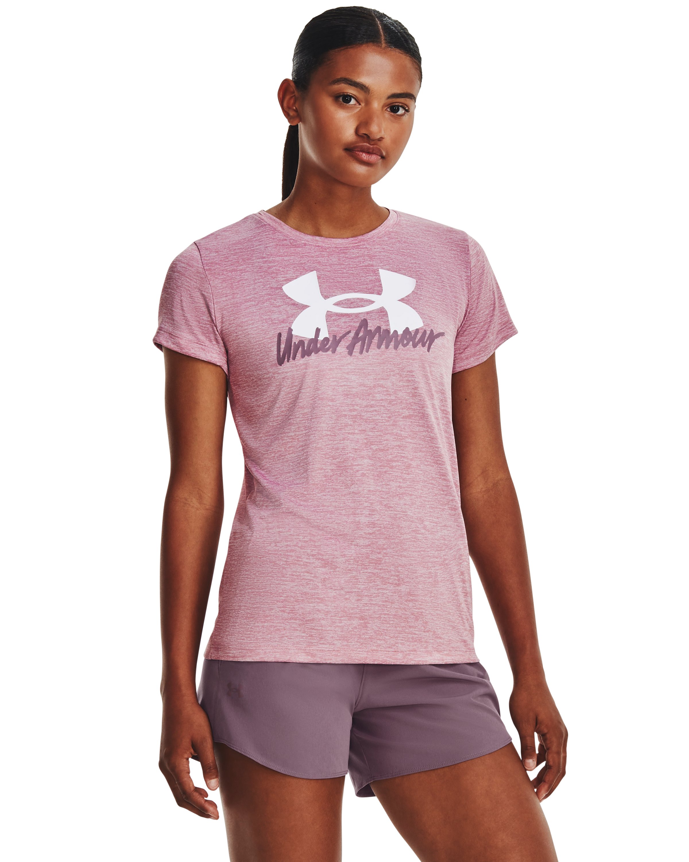 UA Tech Twist Graphic Women's Short Sleeve 4
