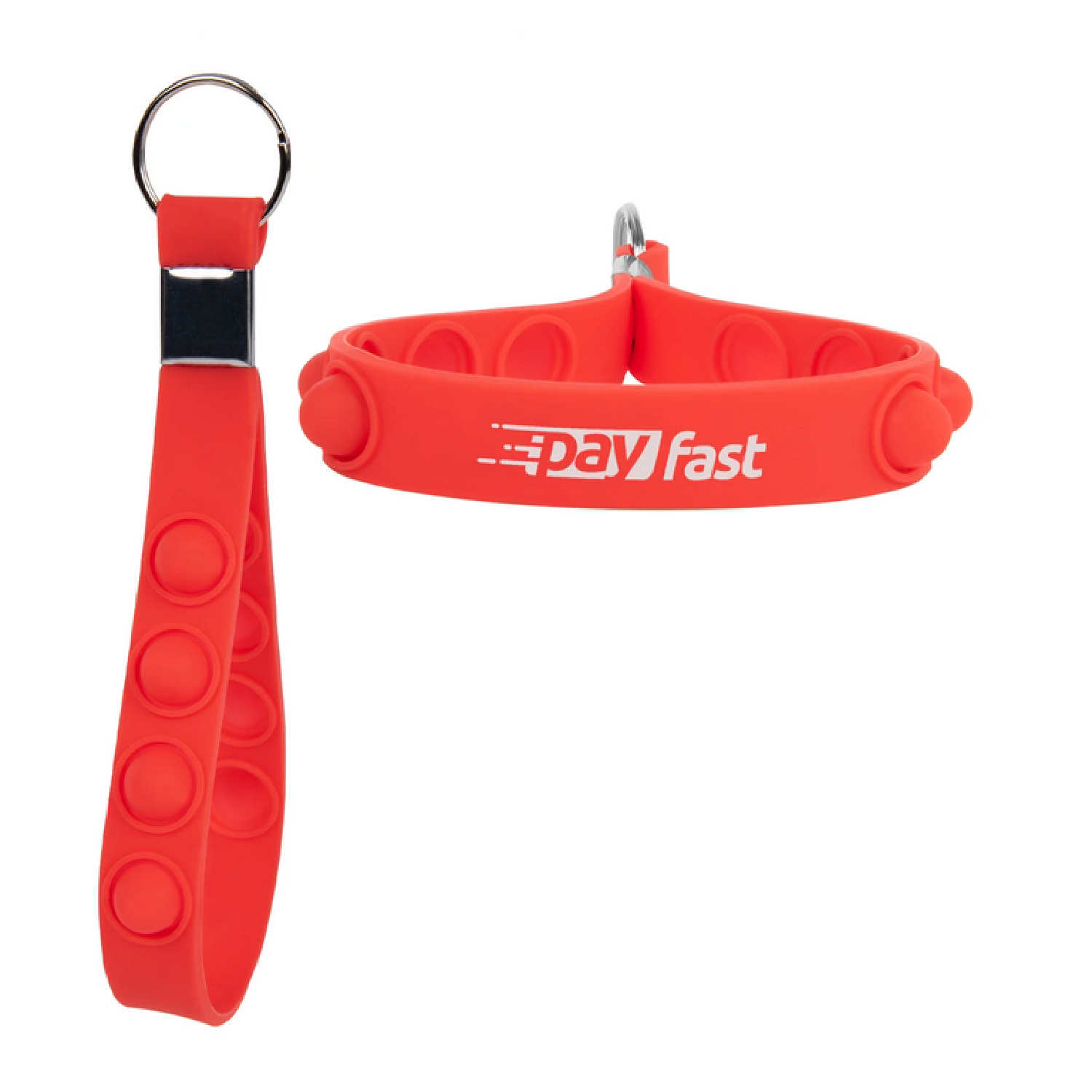 Push Pop Fidget Keychain with Ring 7