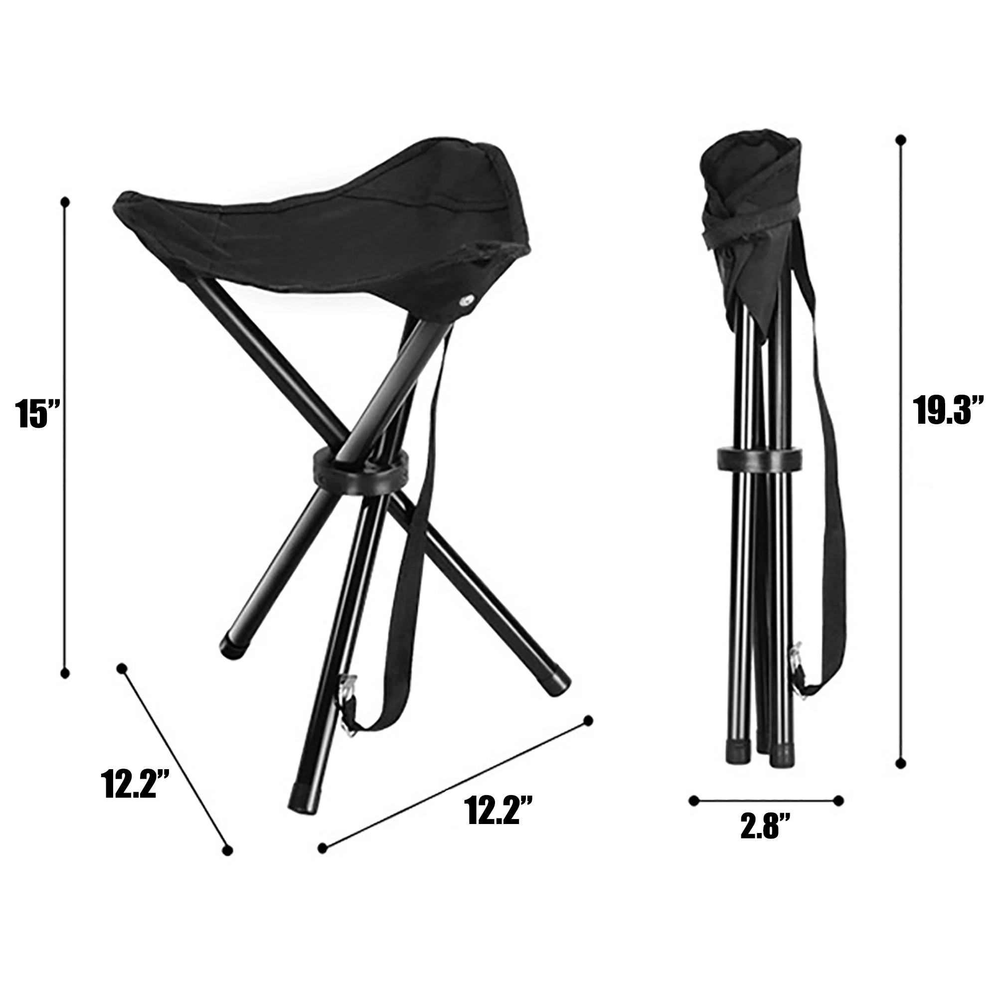 Portable Folding Tripod Stool 5