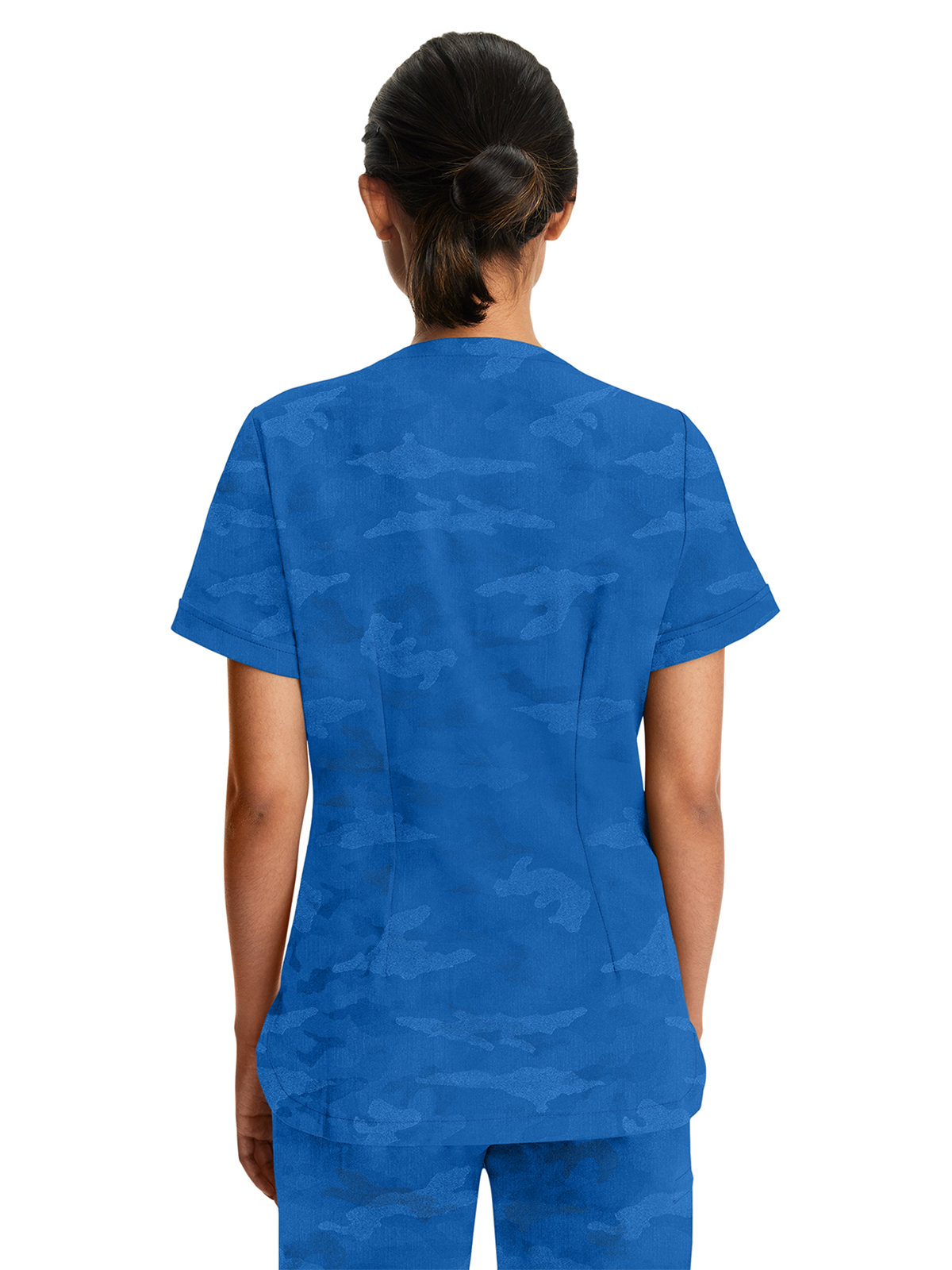 Healing Hands - HH PL Jacquard - Women's 2-Pocket Joy Camo V-Neck Top 24