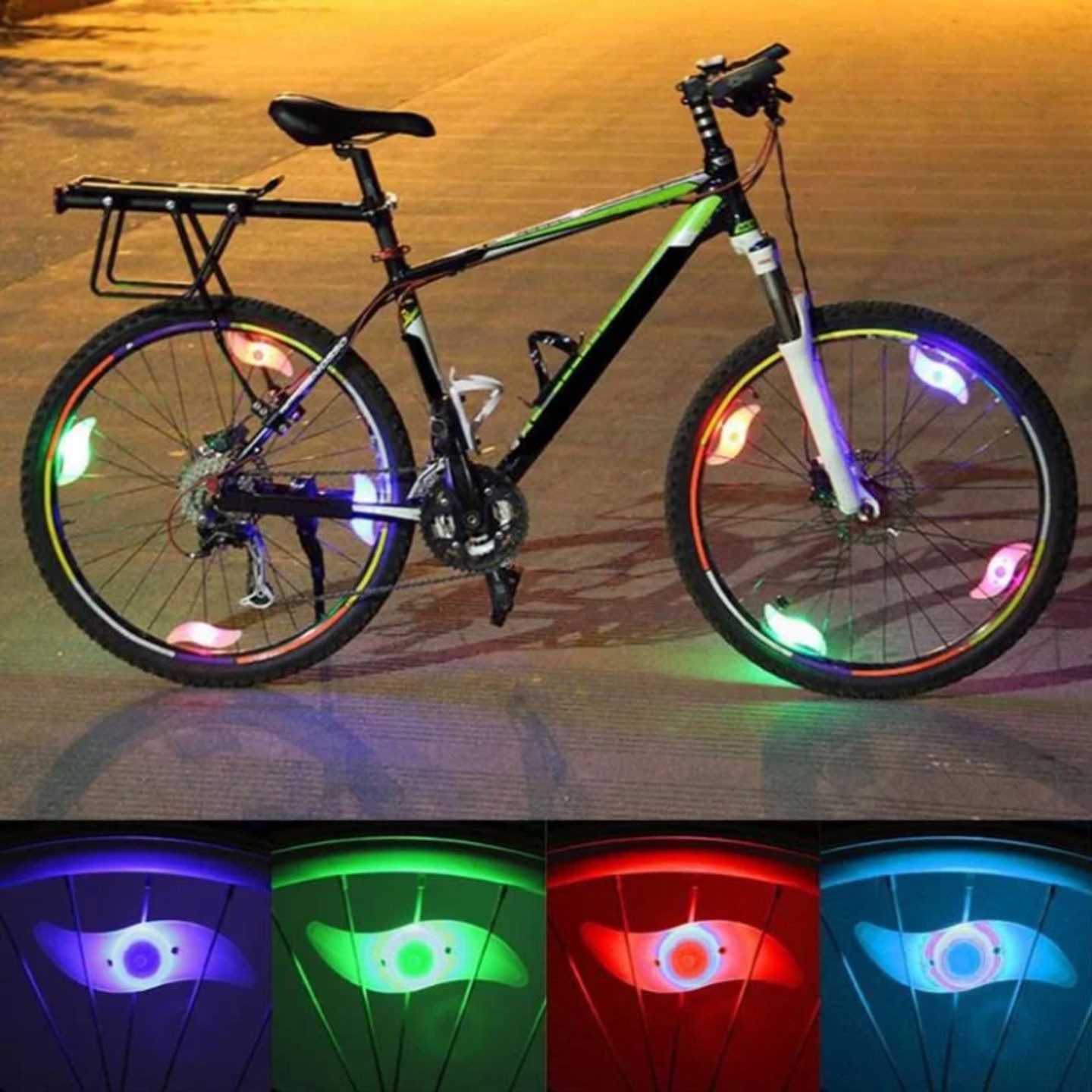 3 Lighting Modes Bicycle Wheel Light 10