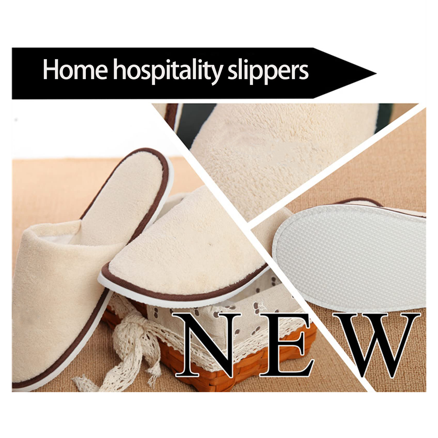 Indoor Thicken Coral Velvet Slippers for Hotel and Home 5