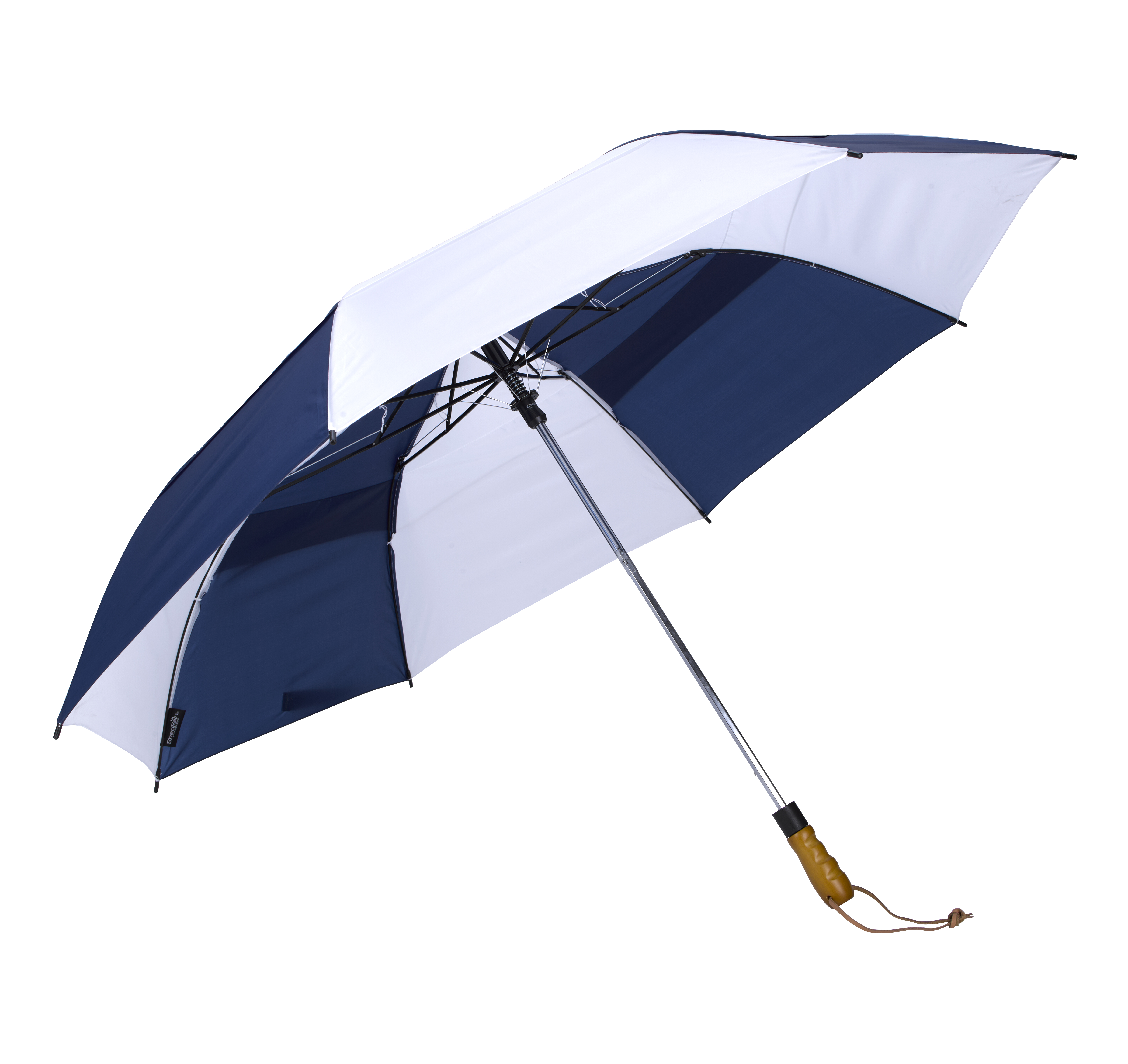 Shed Rain™ Windjammer® 58" Vented Wooden-Handled Auto-Open Jumbo Compact Umbrella 9