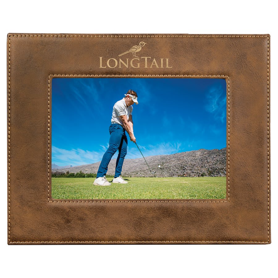 5" x 7" Rustic/Gold Leatherette Photo Frame 2