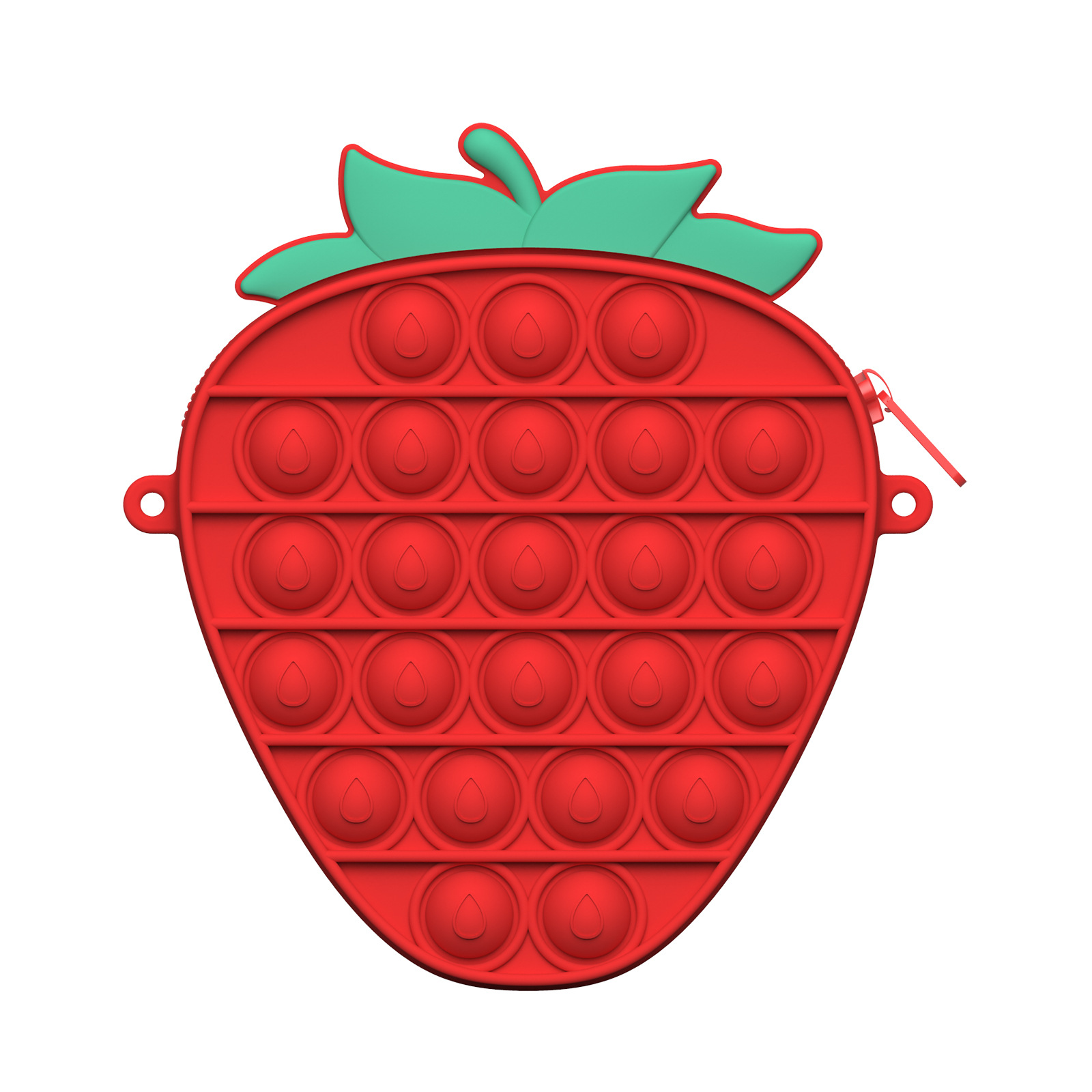 Rodent Pioneer Cartoon Silicone Bubble Strawberry Pineapple Shape Shoulder Bag 6
