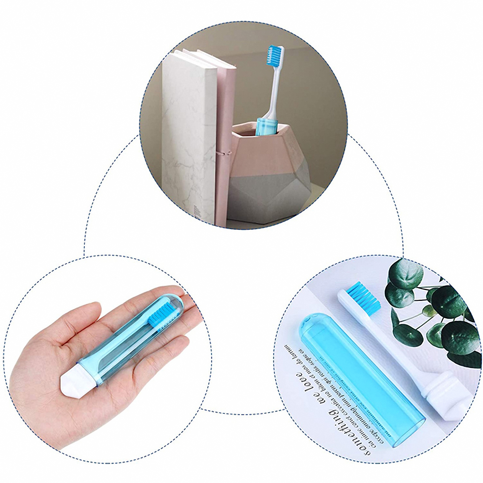 Travel Folding Plastic Toothbrush 4