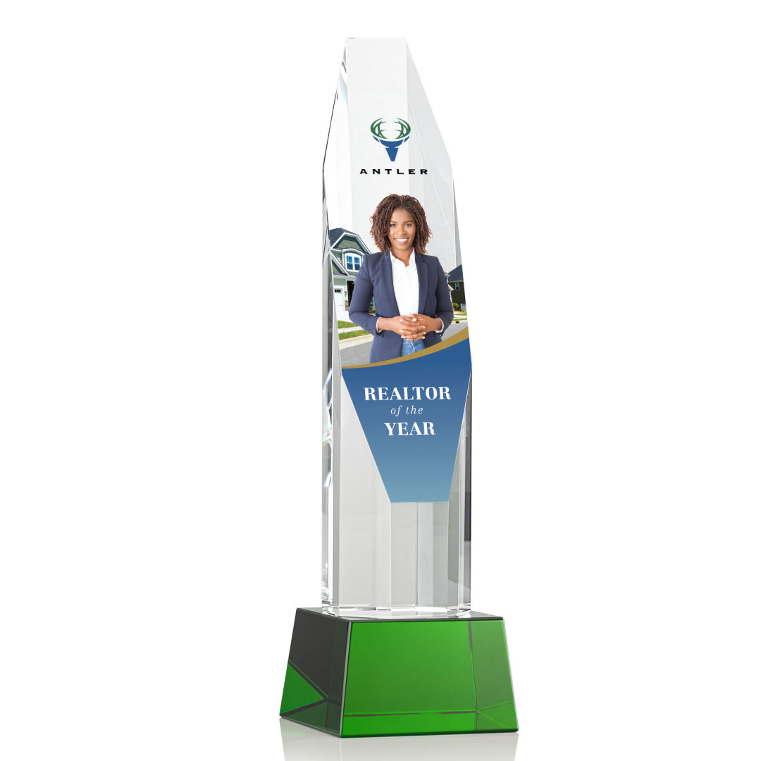 Barrhaven VividPrint™ Award on Base - Green 15
