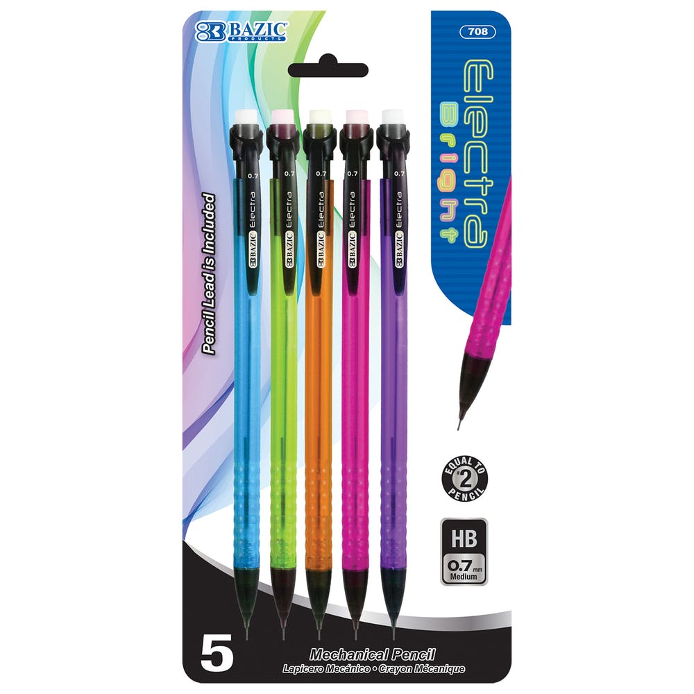 Mechanical Pencils - 0.7 mm Lead 5 Pack 1