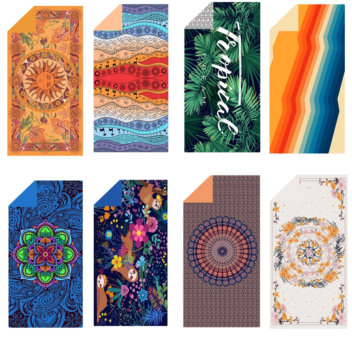 29.5X59" Single Side Printed Beach Towels 2