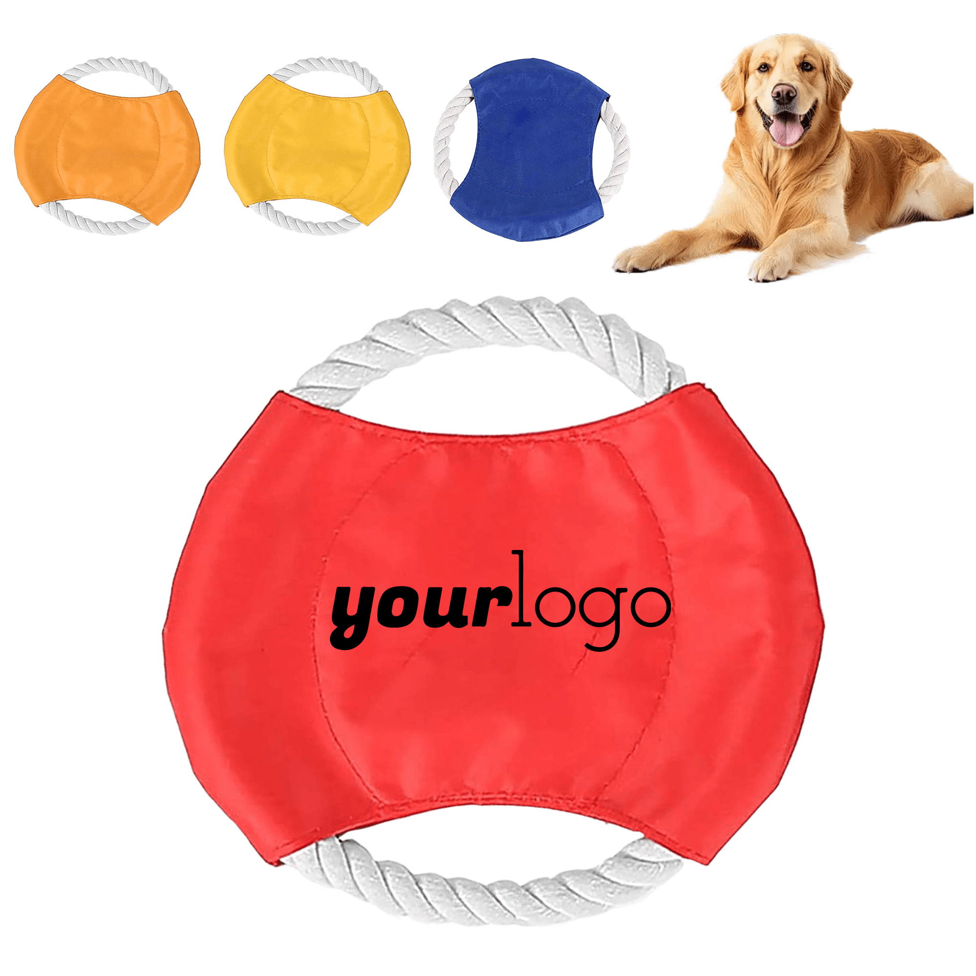 Cotton Rope Chew Disc for Interactive Dog Play 2