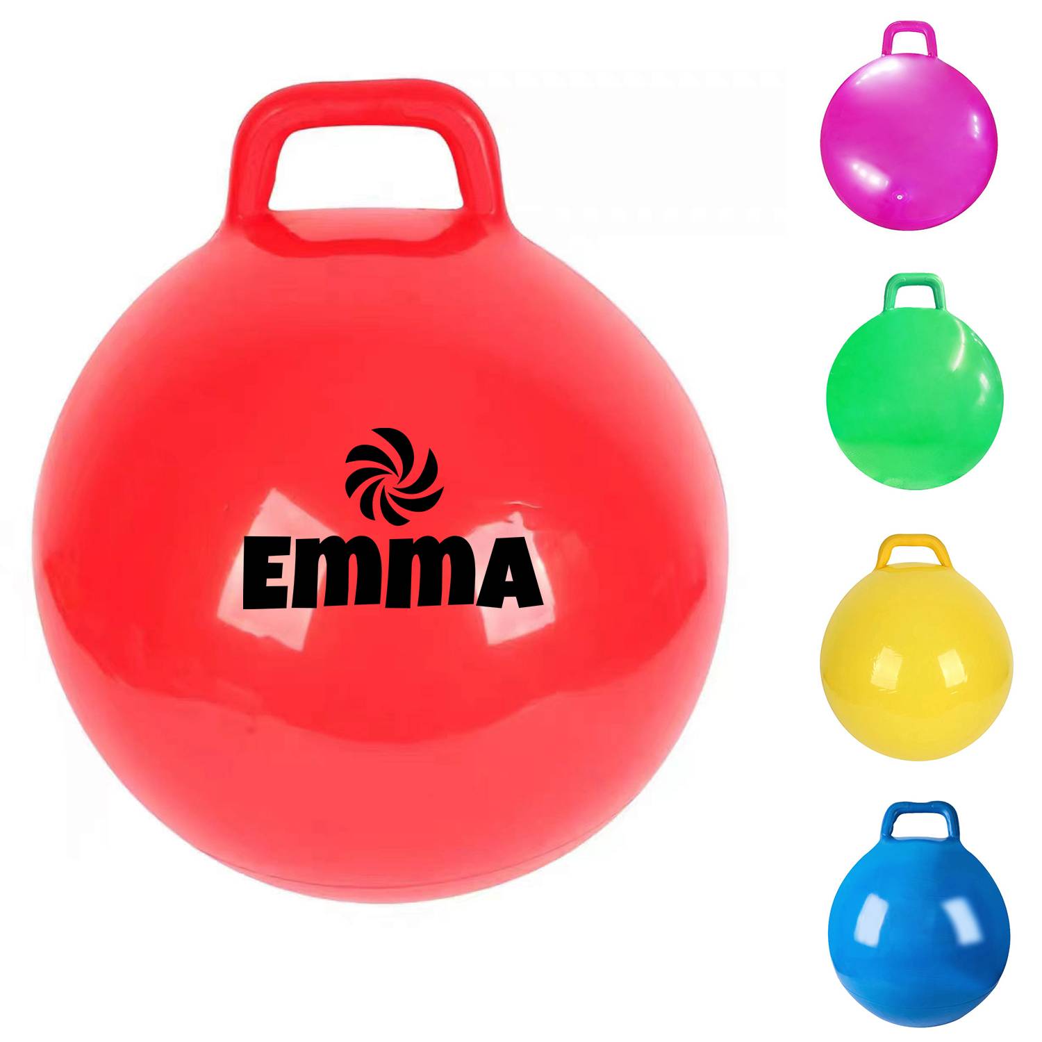 18 Inch Kids Thickened PVC Handle Hopper Ball 1