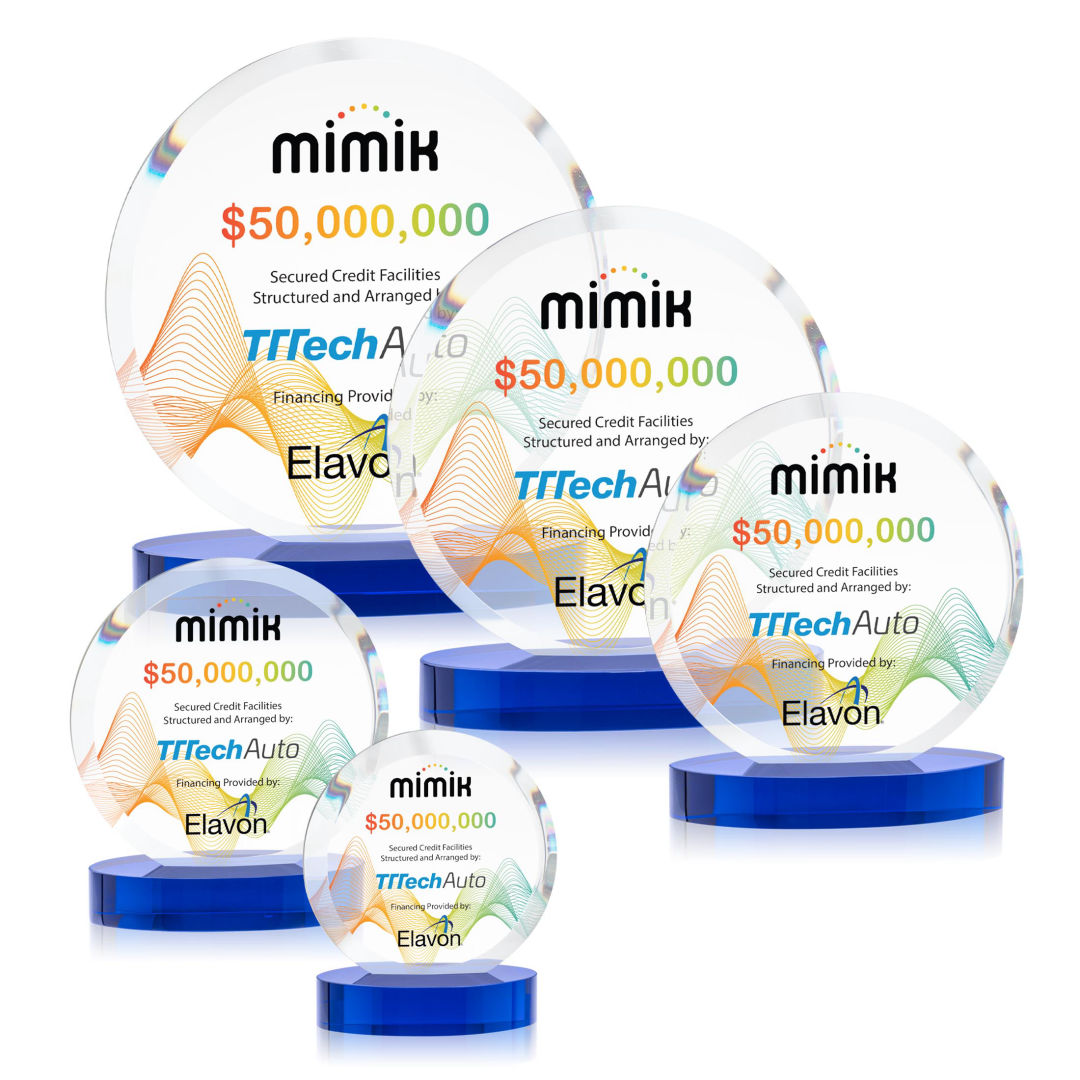 Matlow Circle VividPrint™ Award - Blue