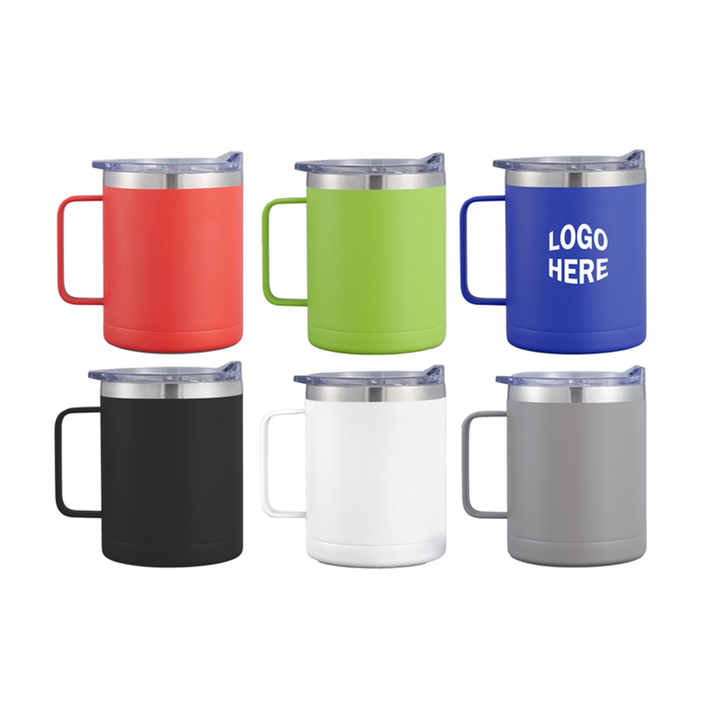 EdgeSip 14oz Vacuum Insulated Camping Mug with Handle 1