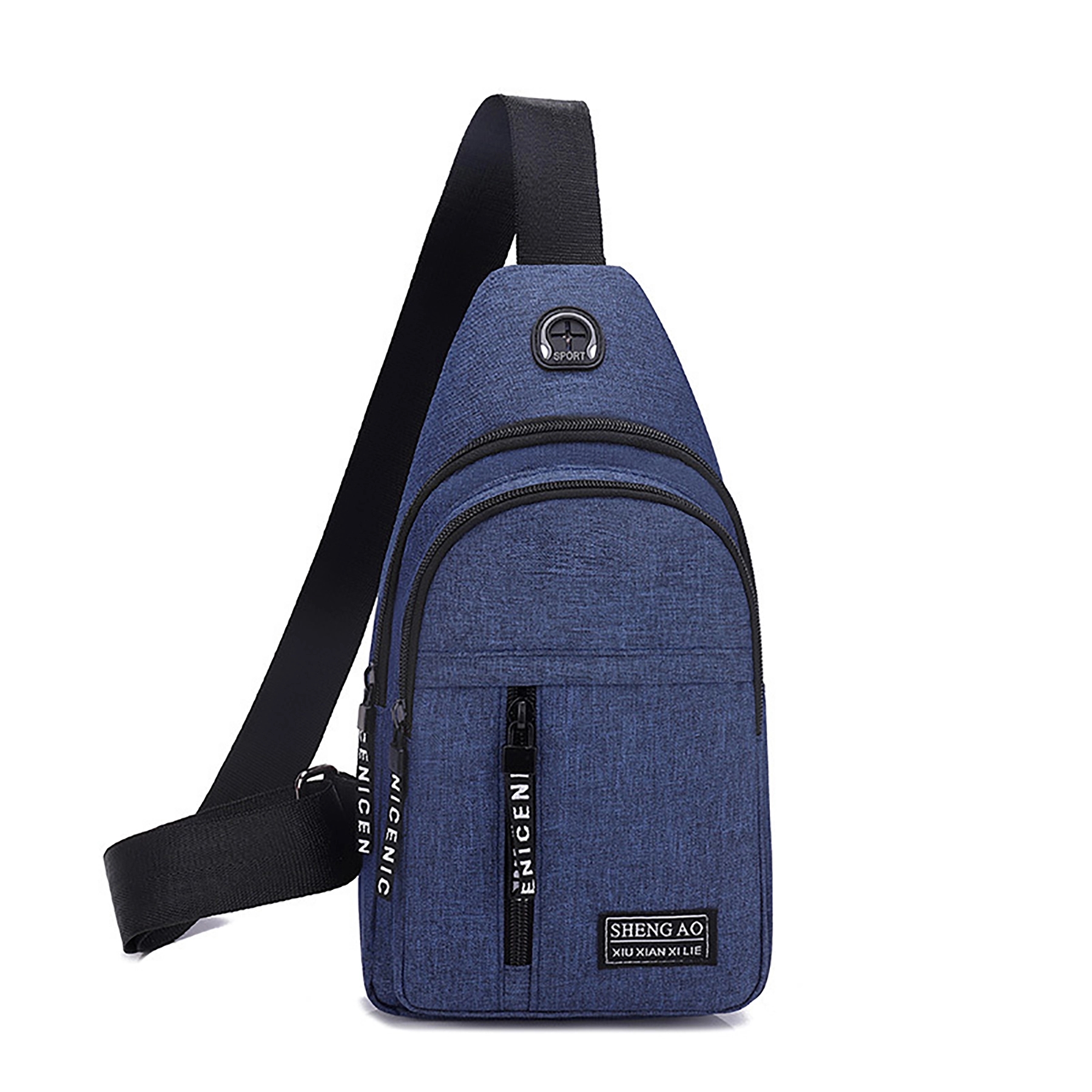 Oxford Shoulder Bag w/ USB Charging Port 3