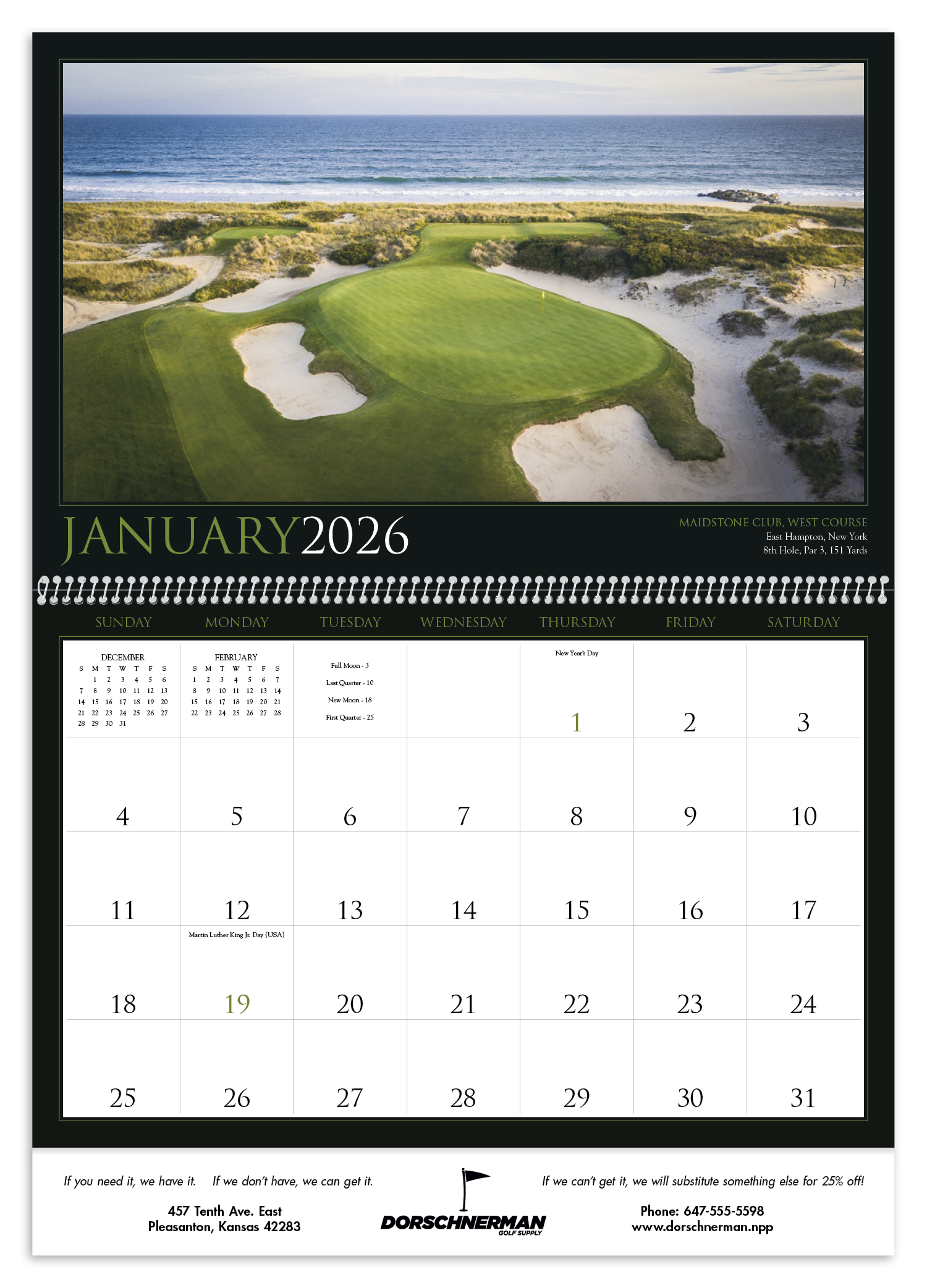 Triumph® Calendars Golf America Calendar 21