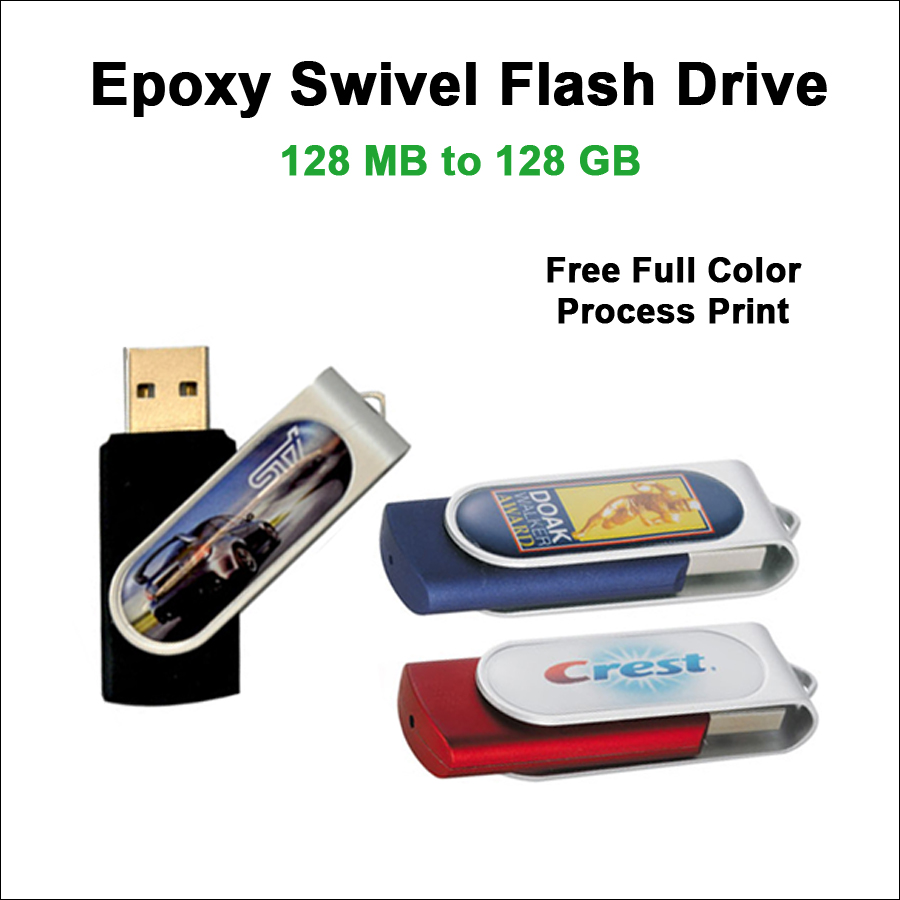 Epoxy Swivel Flash Drive / USB - 32 GB