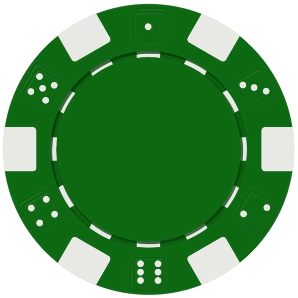 Dice Style Poker Chip with 1 Side Imprint (10 Colors) 7