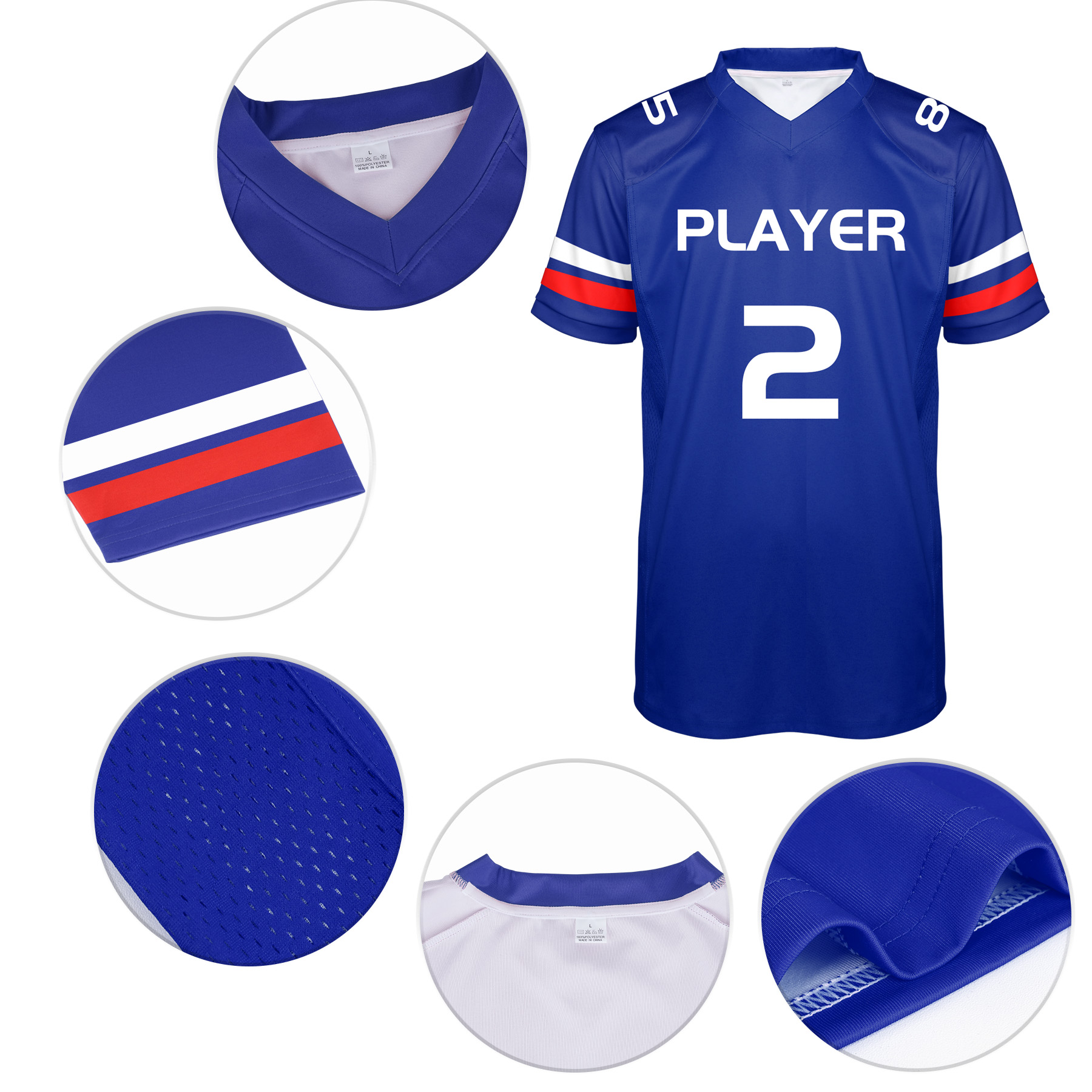 Custom Performance Personalized Rugby Jersey (Full Color Dye Sublimated) 5