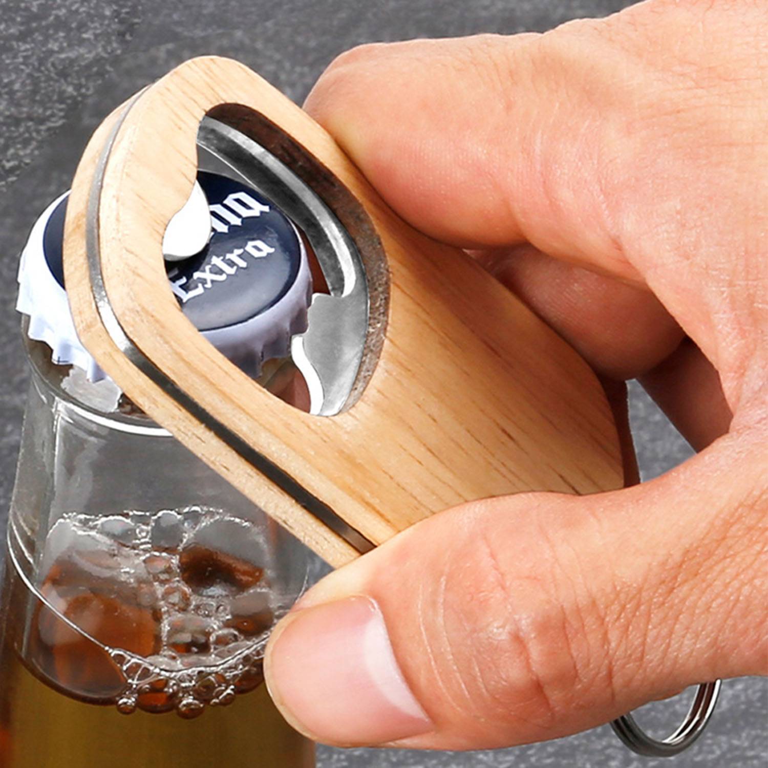 Mini Bamboo Bottle Opener 4