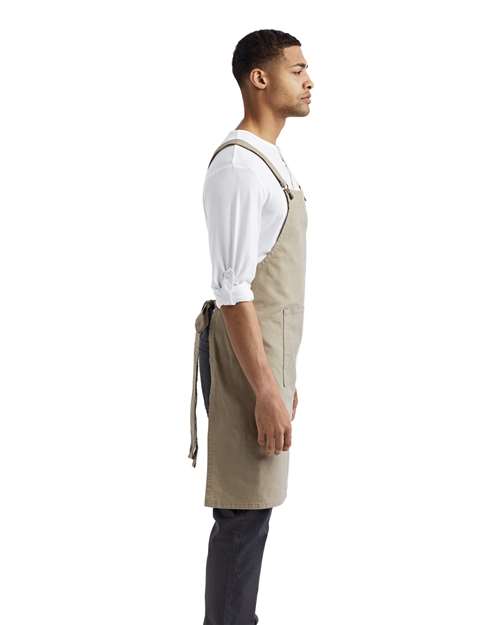 Cross Back Barista Bib Apron - RP129 17