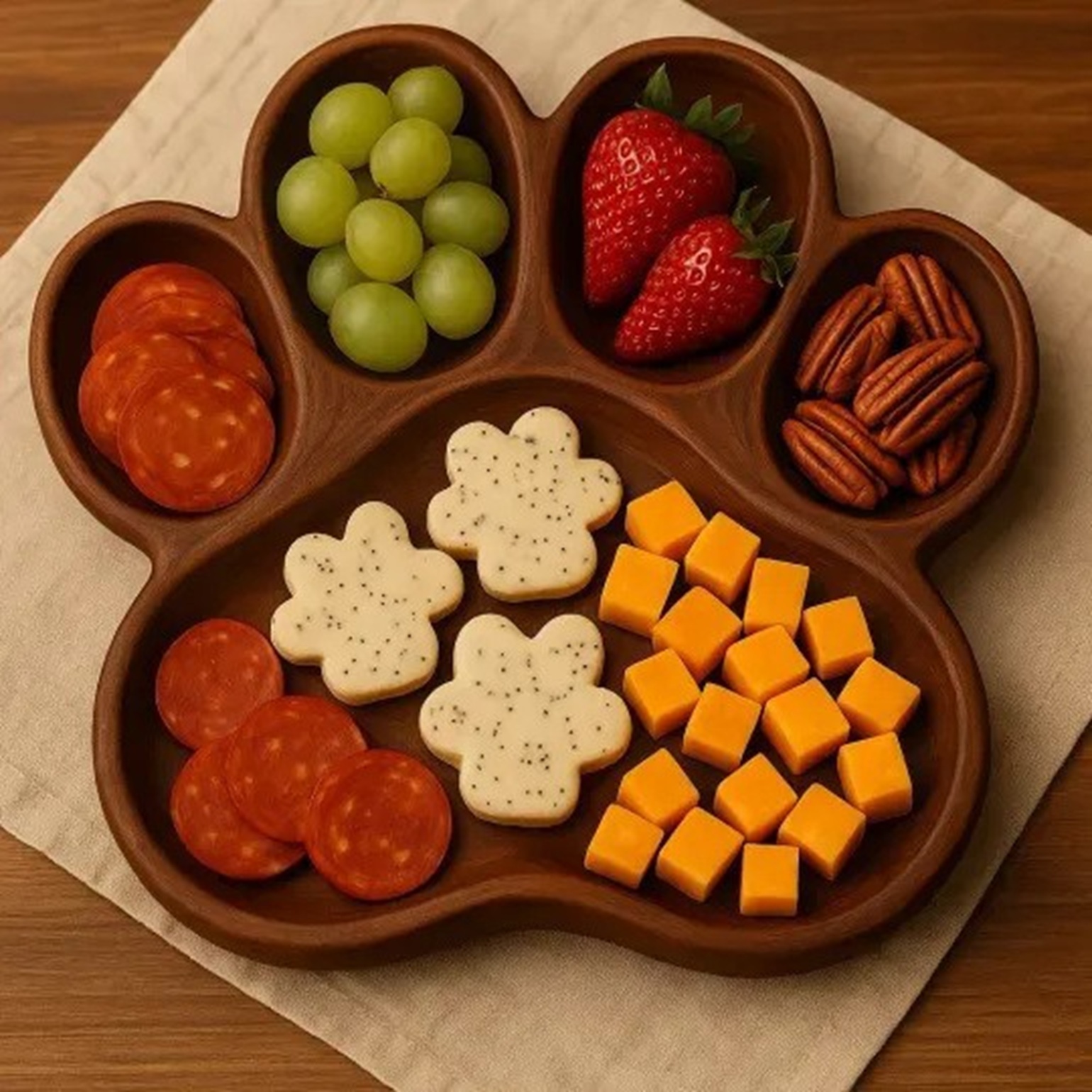 Cute Dog Shape Cheese Board 4