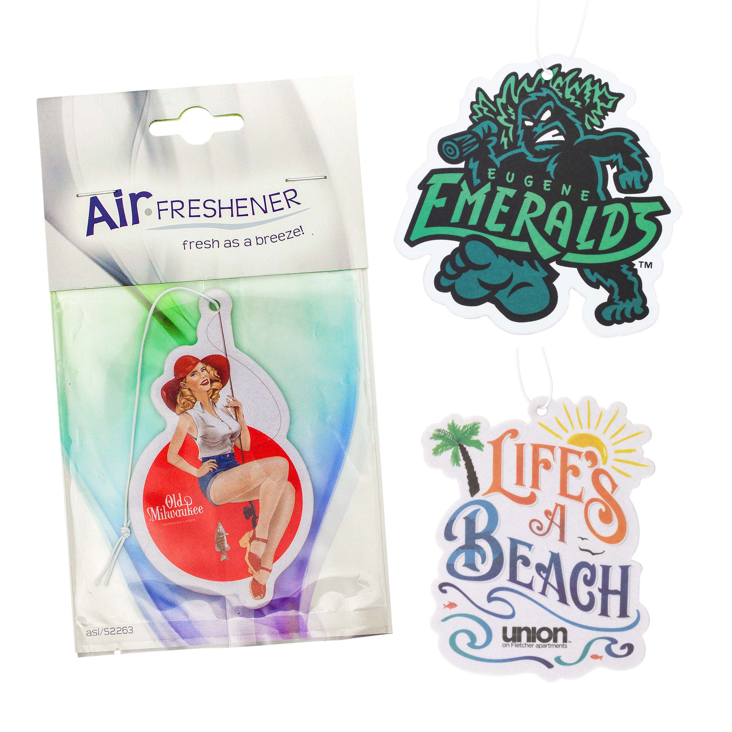 Custom Paper Air Fresheners (Stock Card)