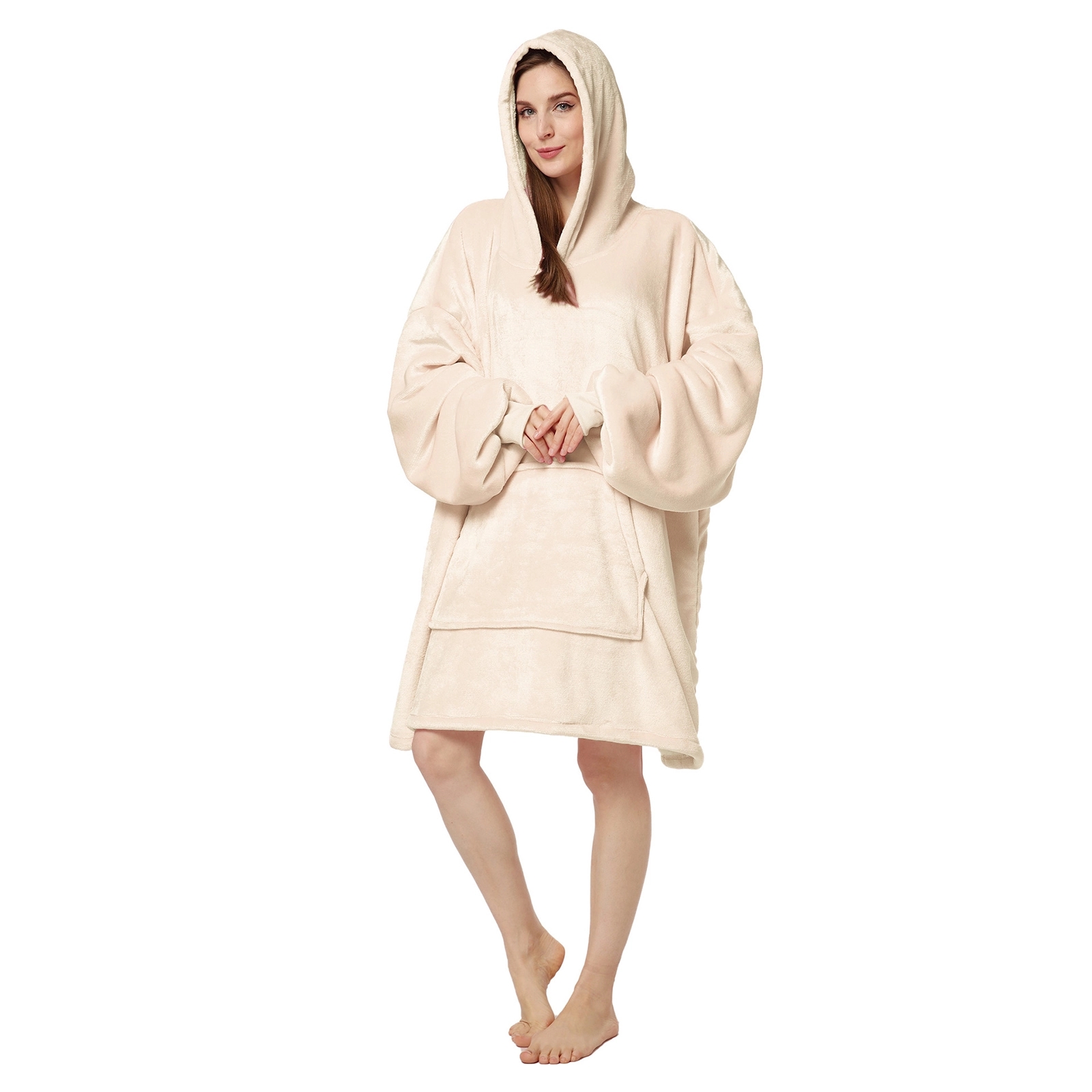 Wearable Blanket Sweatshirt With Big Pocket 4