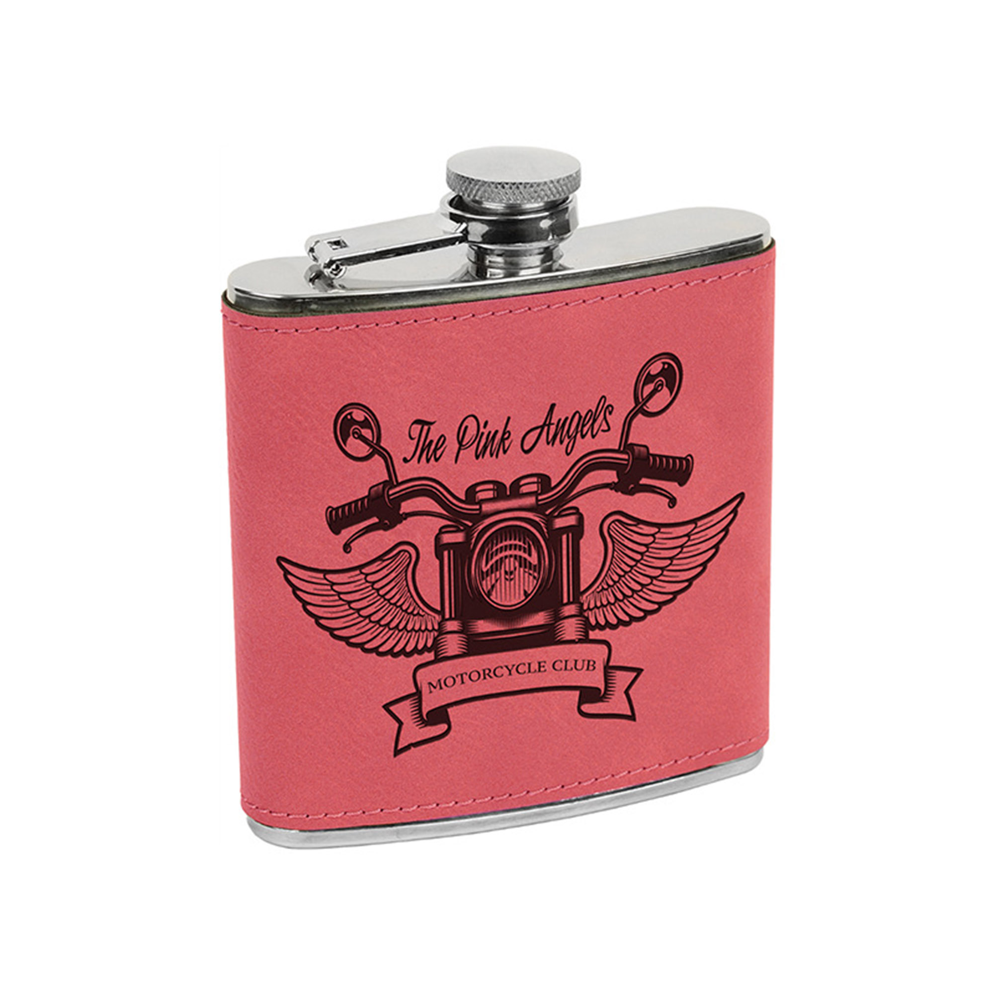 8 oz. Leatherette Stainless Steel Flasks 1