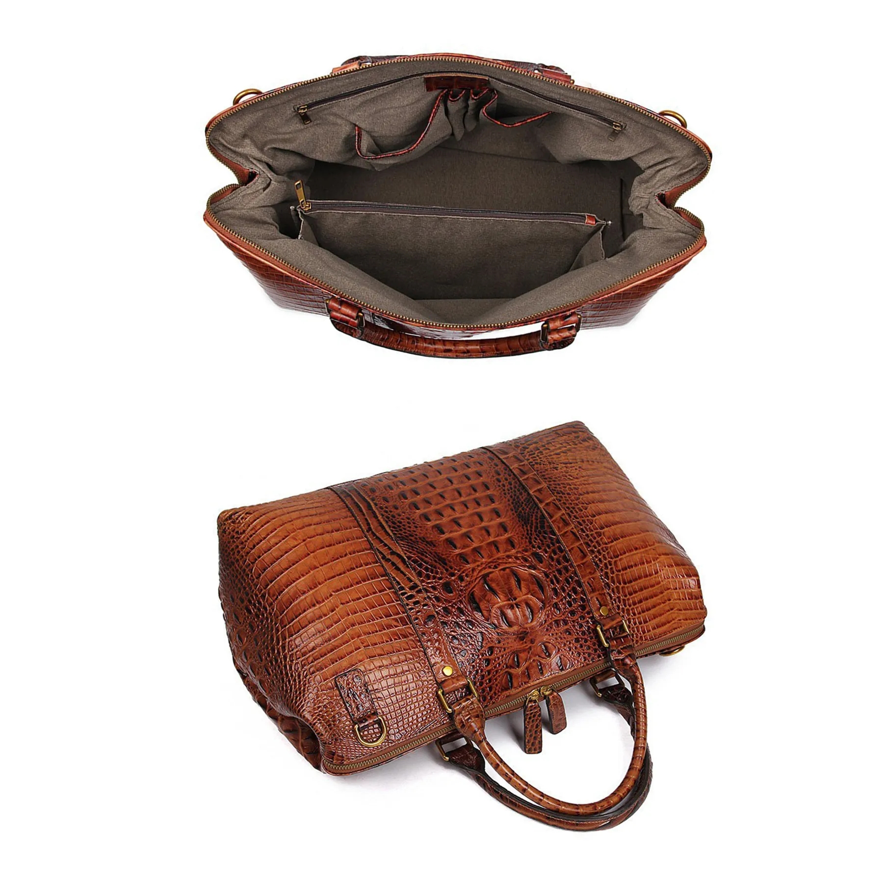 Large Leather Travel Duffel Bag 3