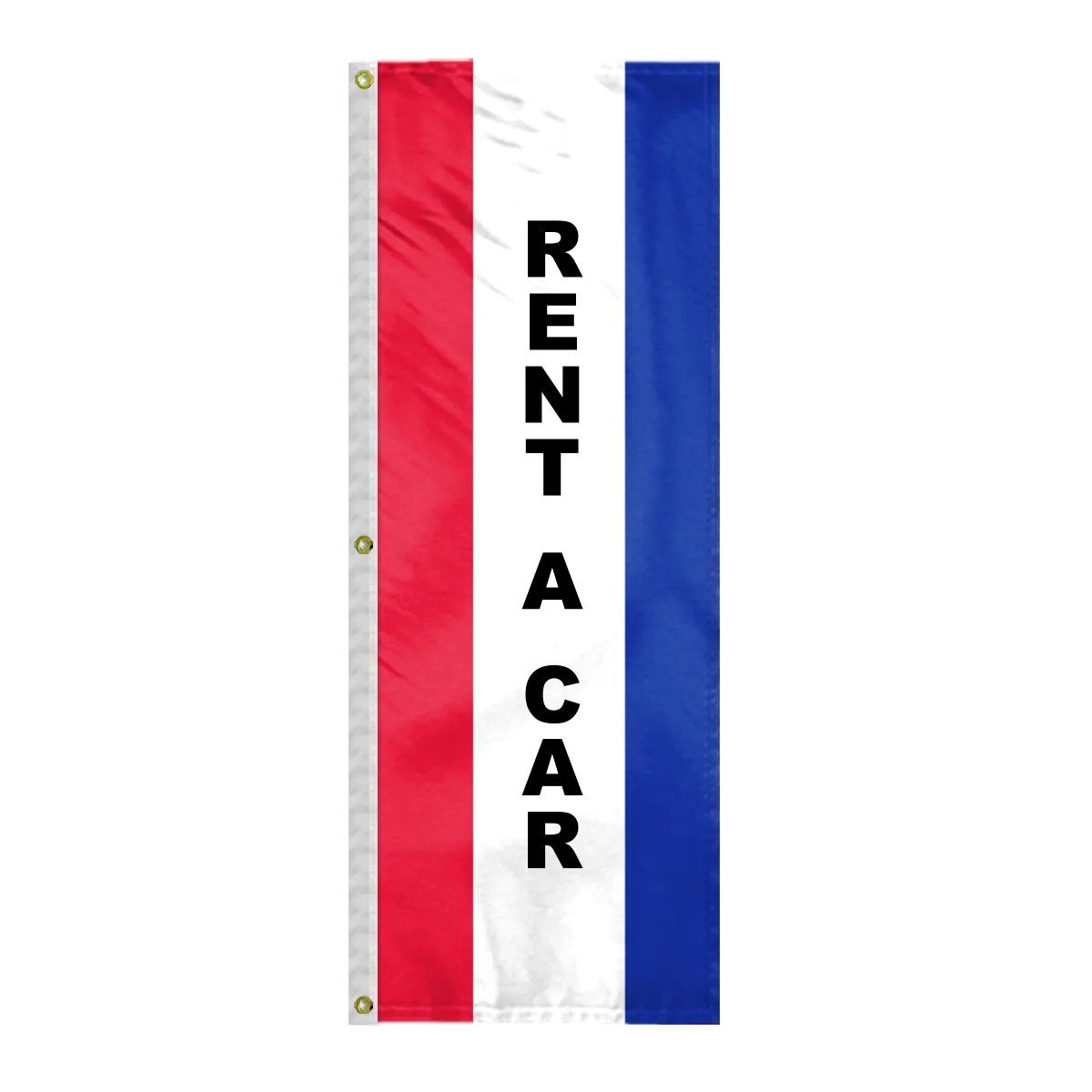 8' x 28" (3) Sewn Stripes Vertical Message Flag 10