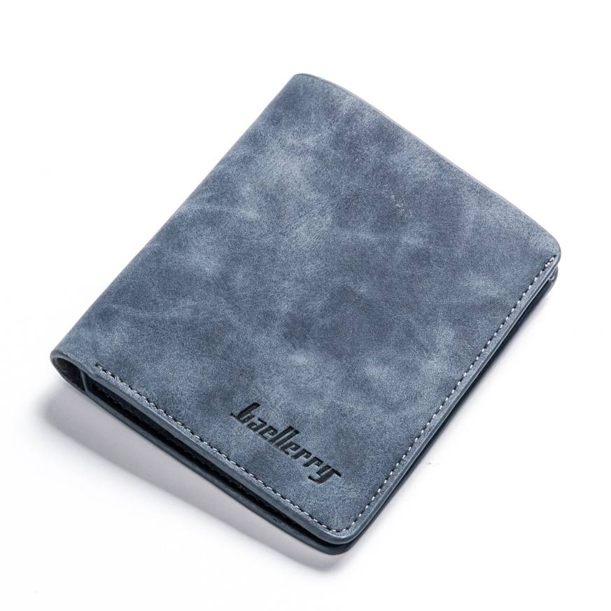 PU Leather Mens Slim Wallet with Money Clip 4