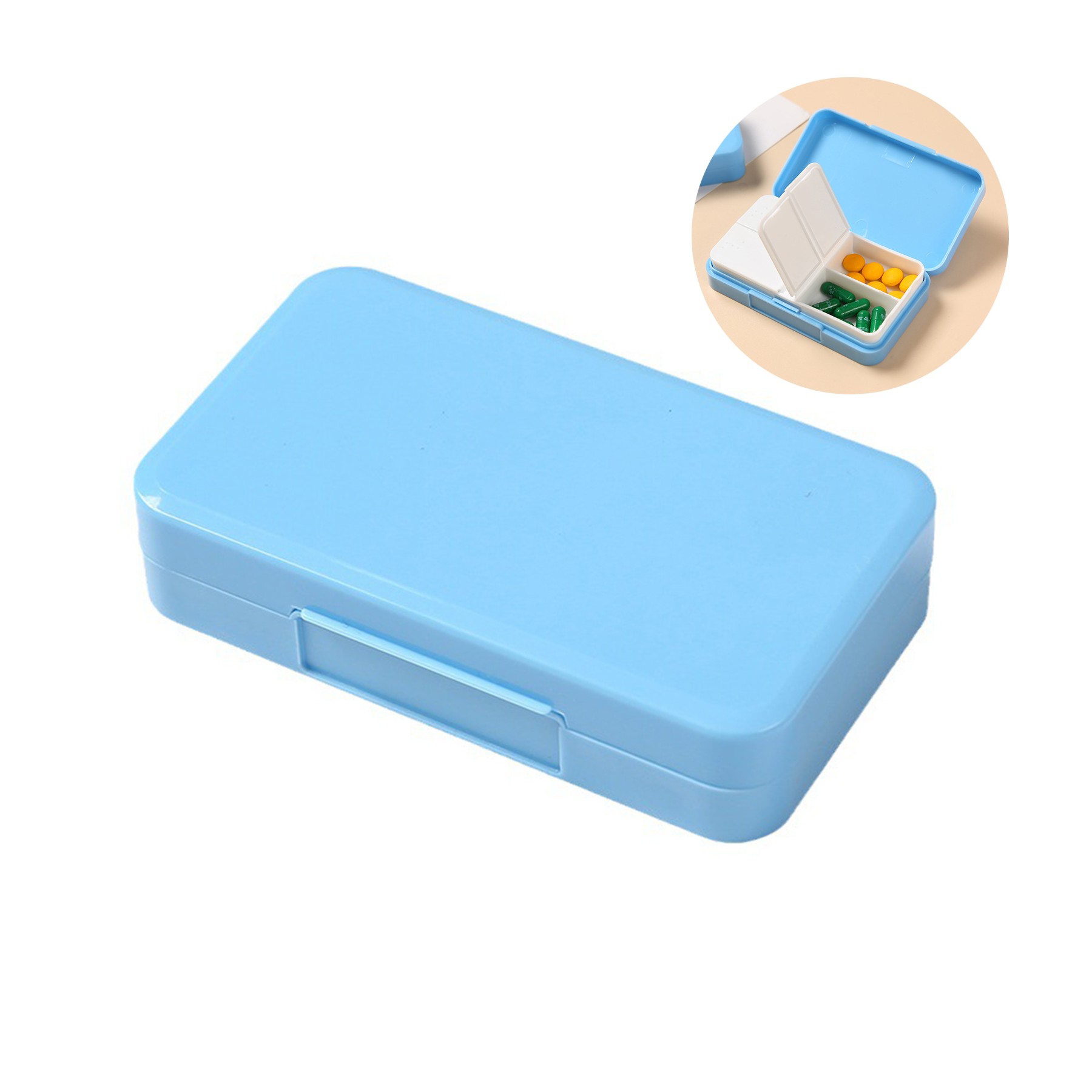 Square Pill Storage Case