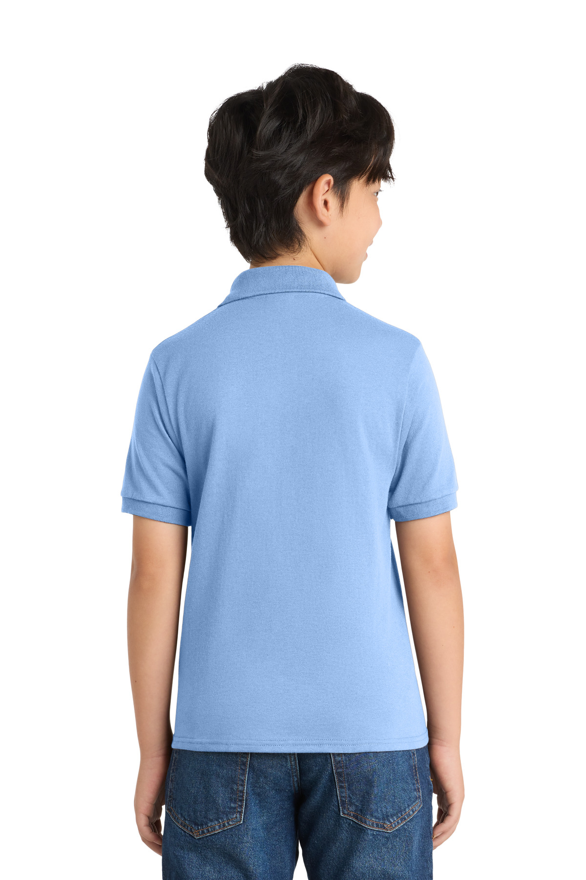 Port & Co Youth Core Blend Jersey Knit Polo. KP55Y 6