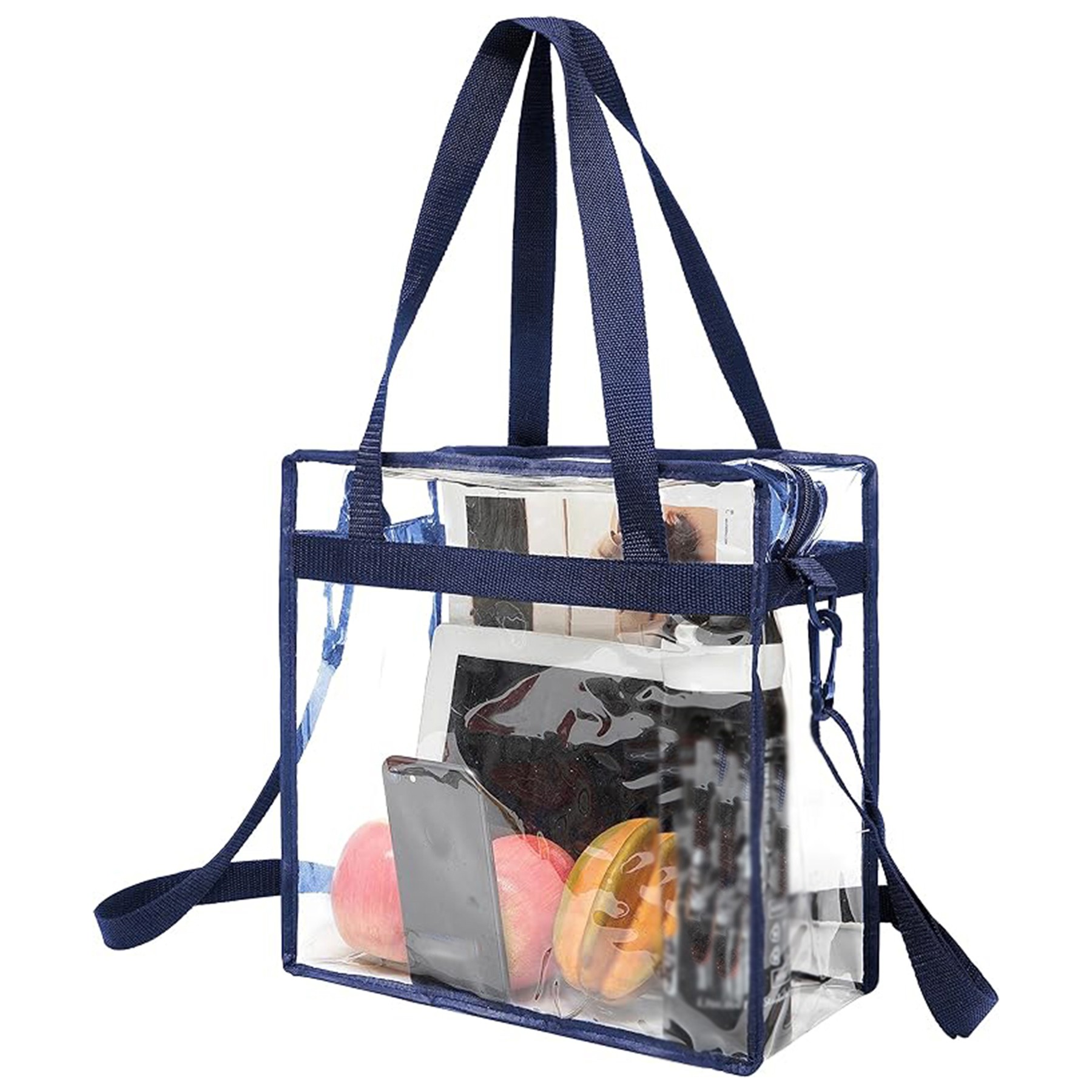 Clear Tote Bag w/Zipper Closure 2